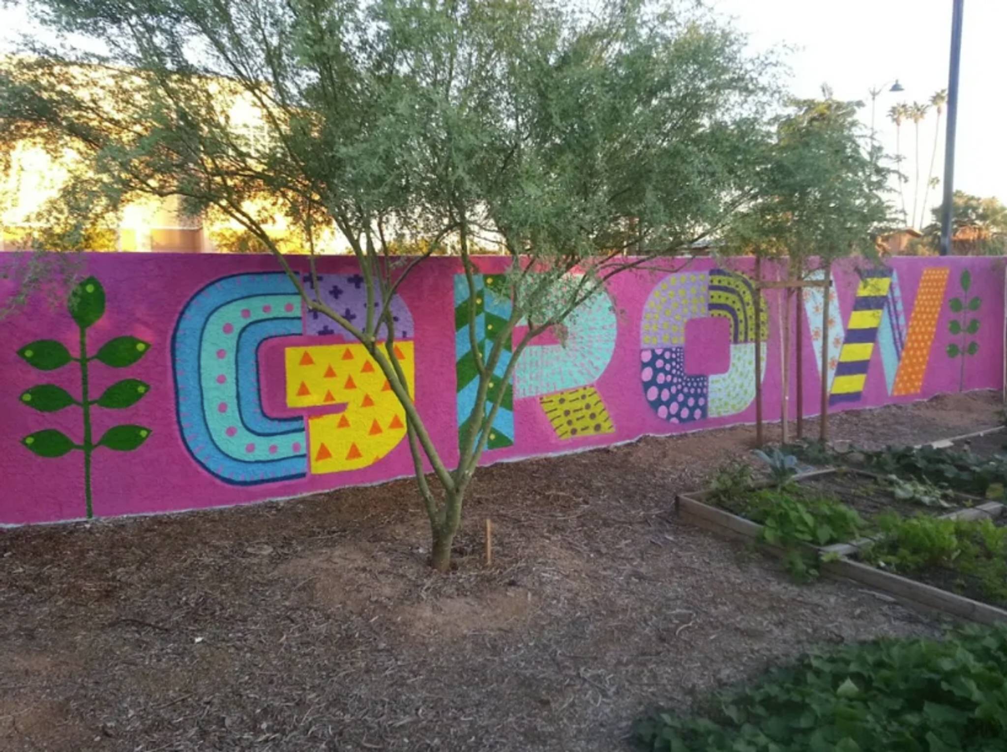 Lauren Lee&mdash;Mesa Urban Garden Mural #1