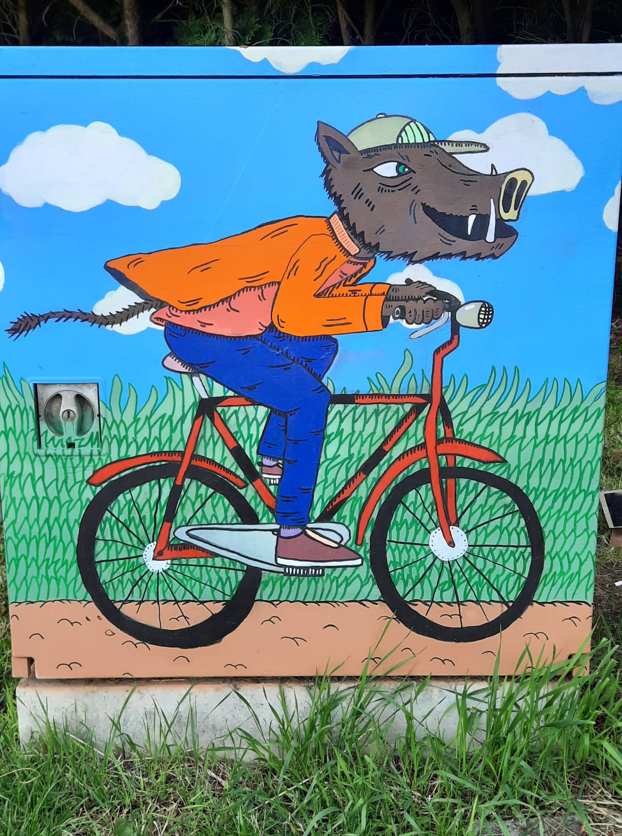 Thomas Verelst&mdash;Tour Elentrik - Wild boar on the bike