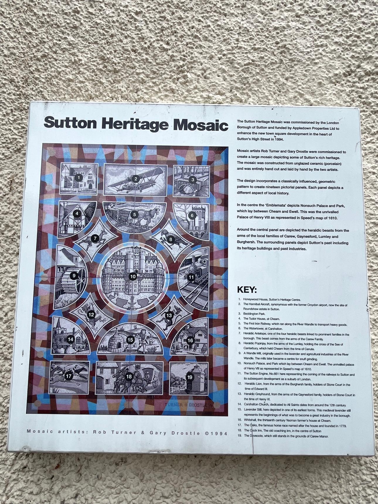 Gary Drostle, Rob Turner—Sutton Heritage Mosaic
