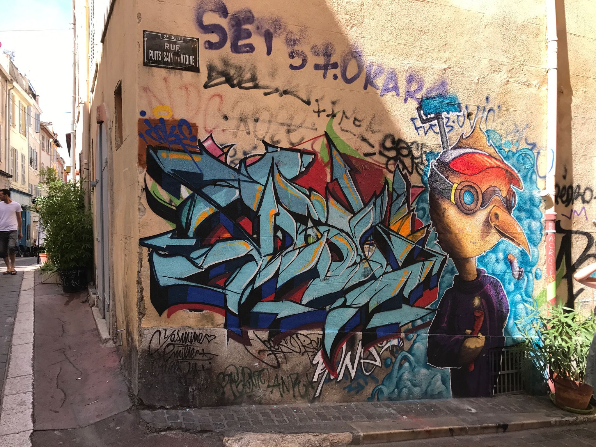 joke&mdash;Graffiti in le Panier