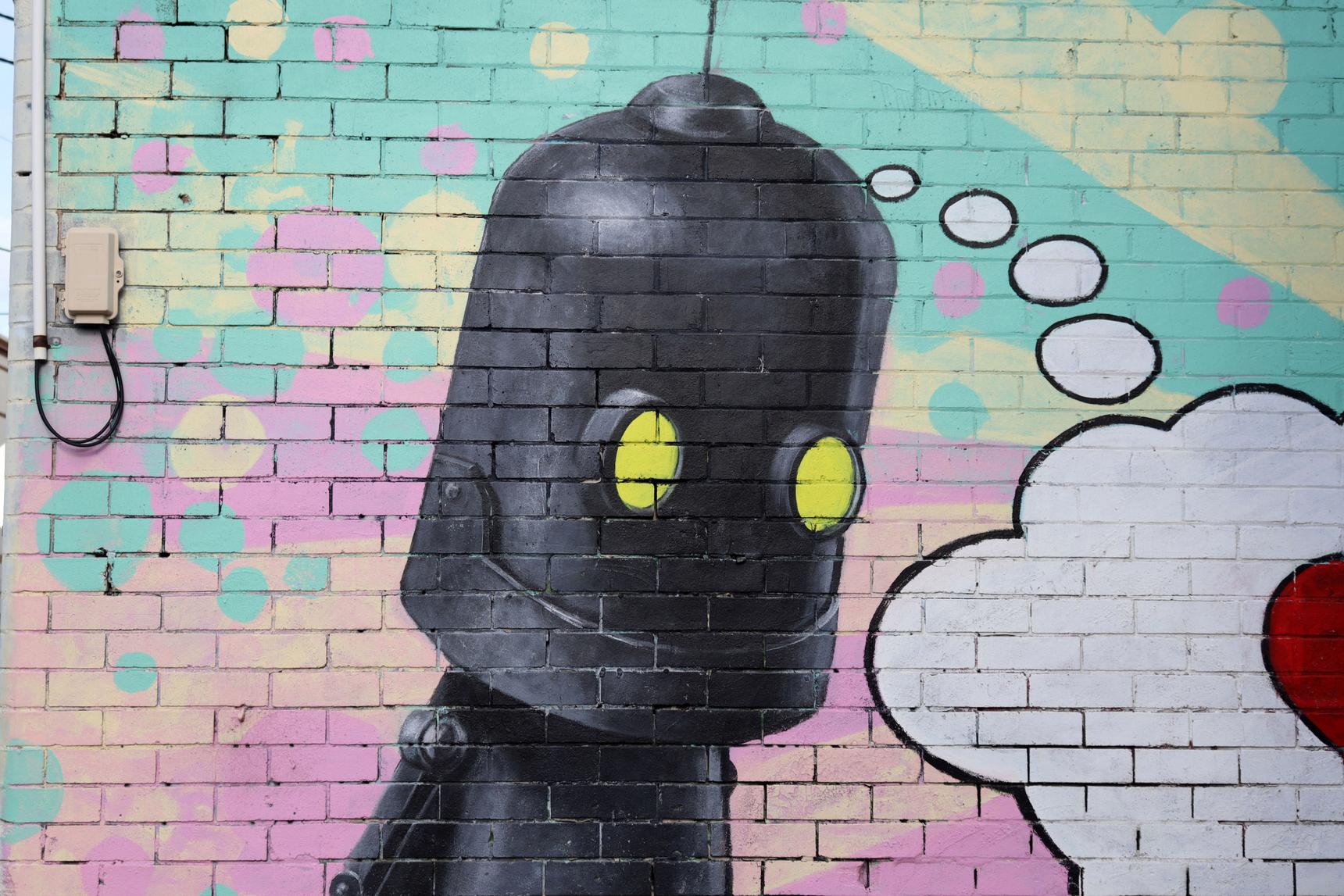 Oliver Wall—Robot Mural