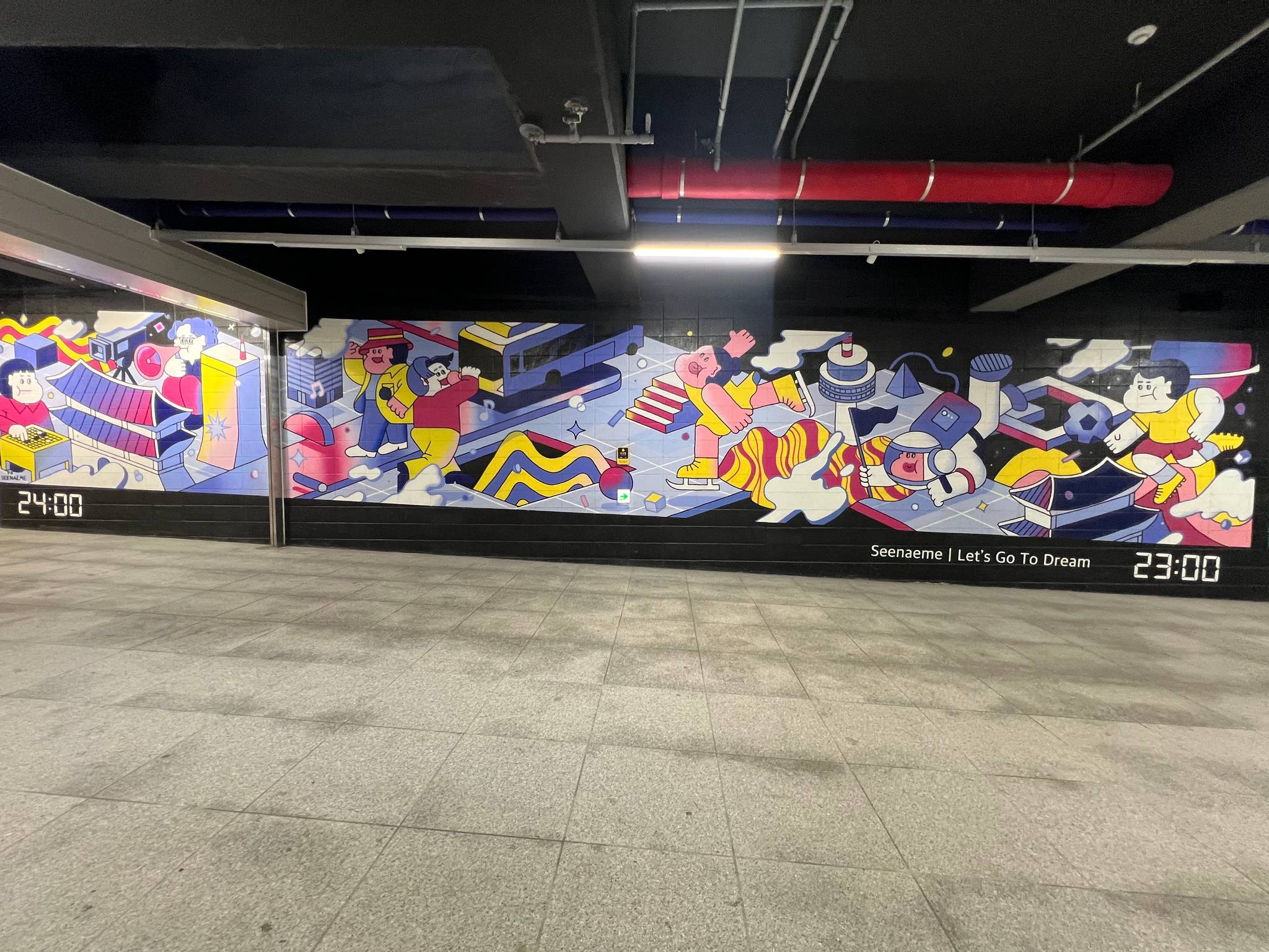 &mdash;Túnel mural art