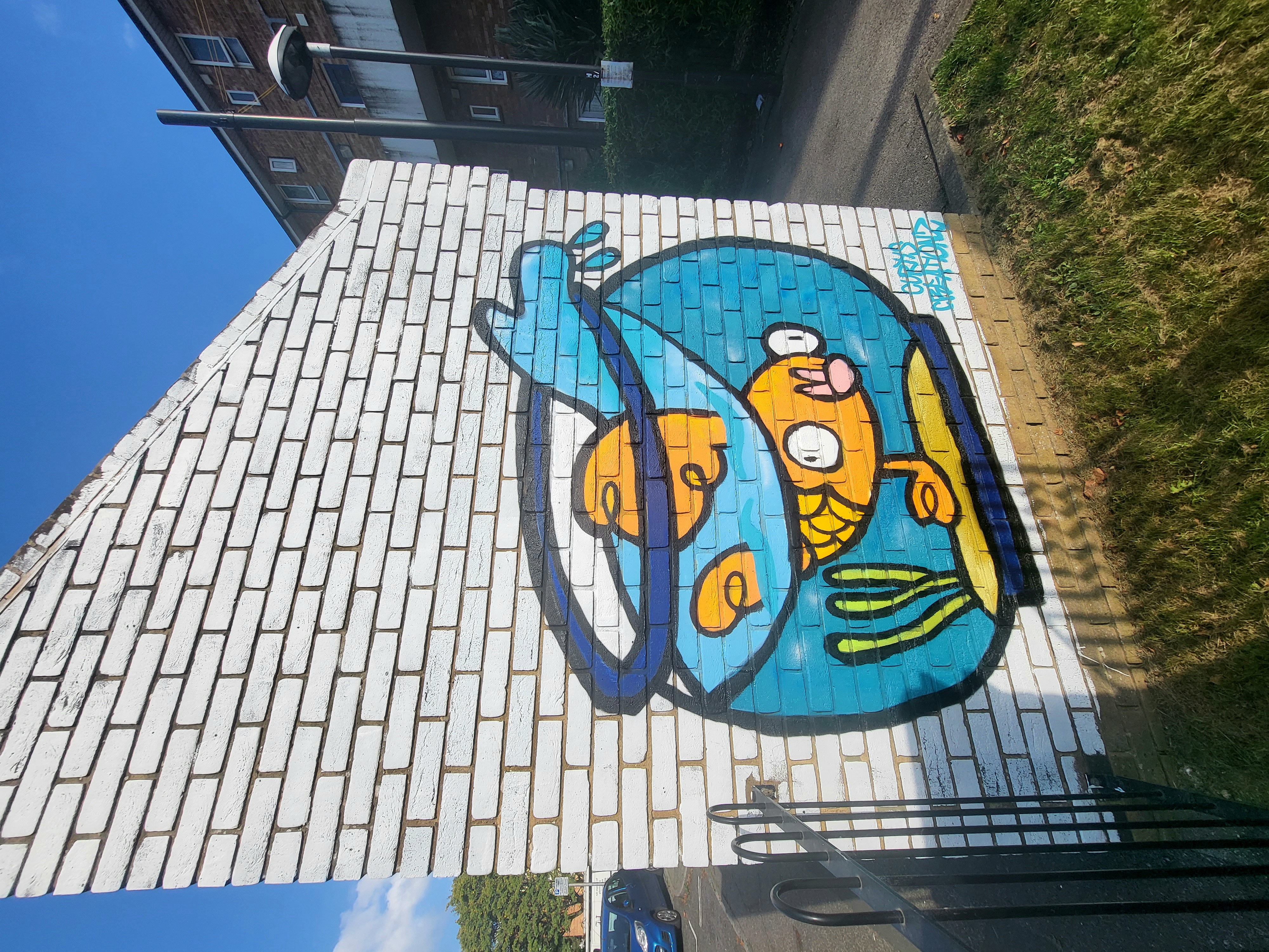 Astronaut by Mark Kellett Art, farkFK, South Soak, Berk MLC, Pompey Bananna  Club - Street Art Cities