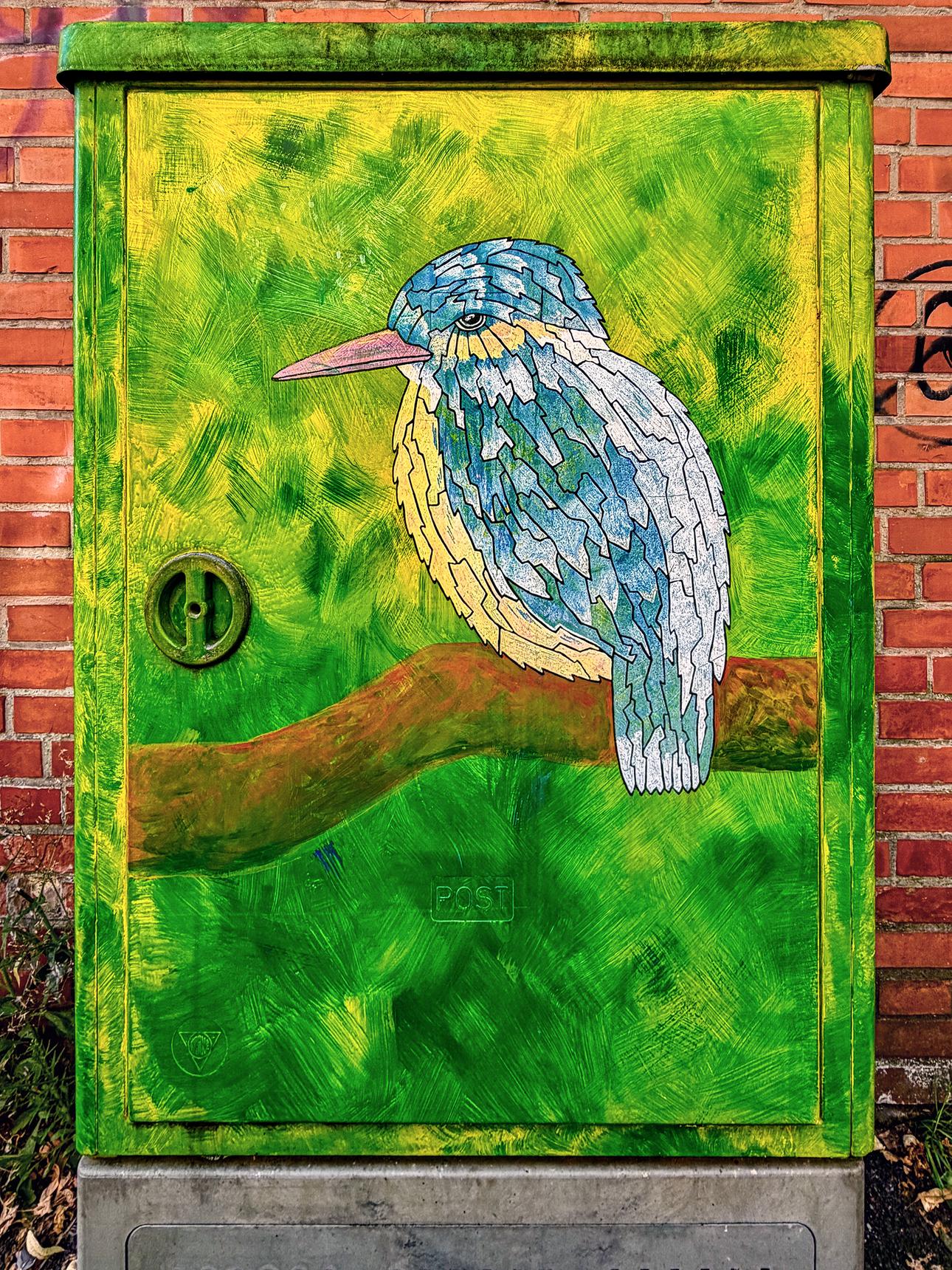 Kingfisher by Unknown - Lübeck - Street Art Cities