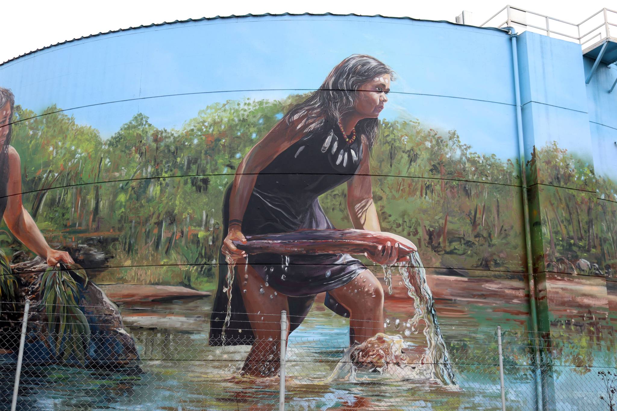 Drapl, The Zookeeper, The Brightsiders&mdash;Cowra POW Water Tank Mural