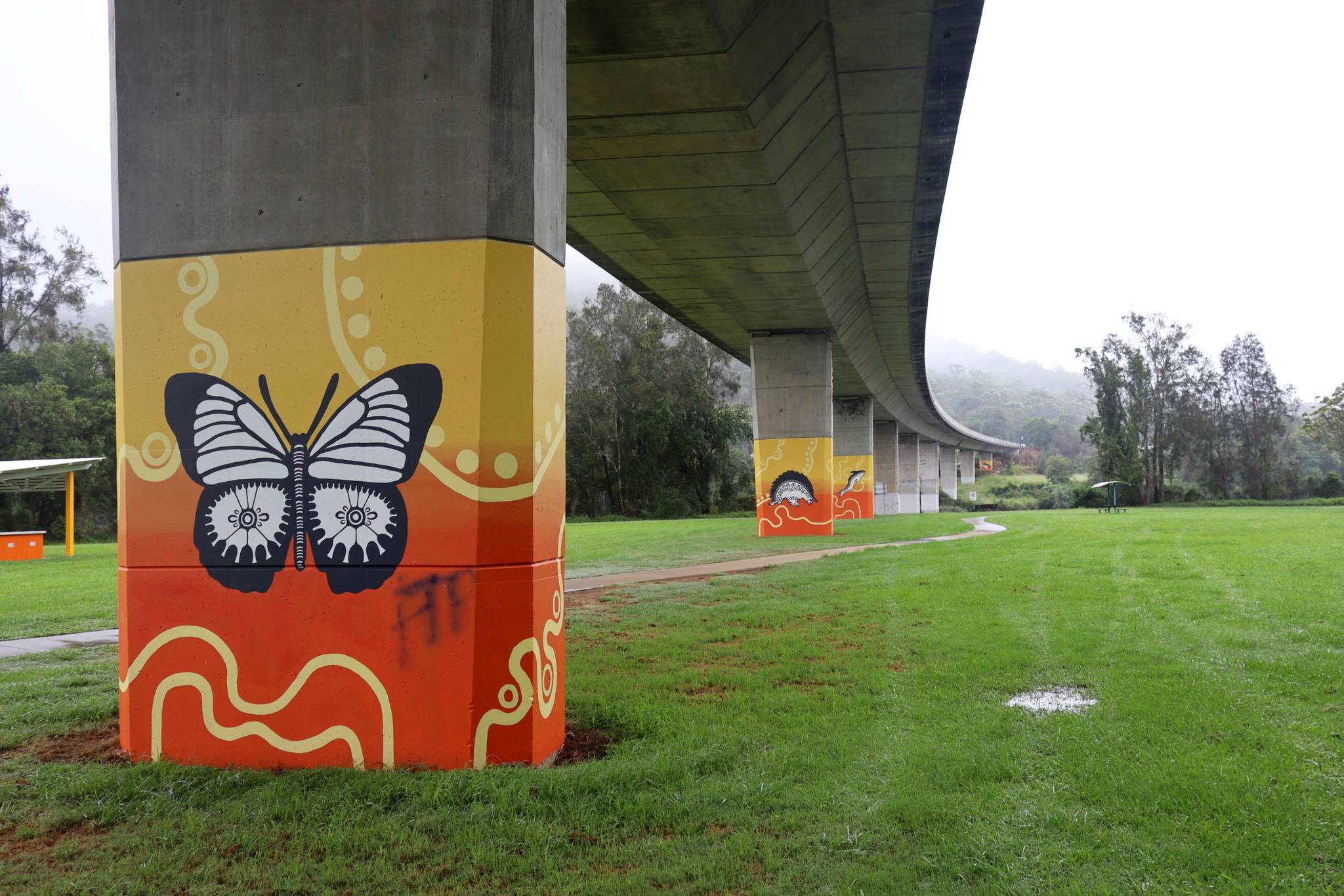 Mel Streater, Angela Marr&mdash;Log Wharf Mural