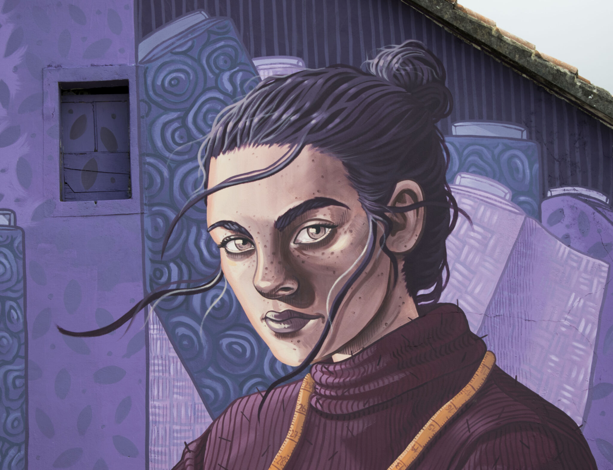 Lidia Cao&mdash;Wall by LIDIA CAO for DESORDES CREATIVAS 2018 in Ordes (Galicia-Spain)