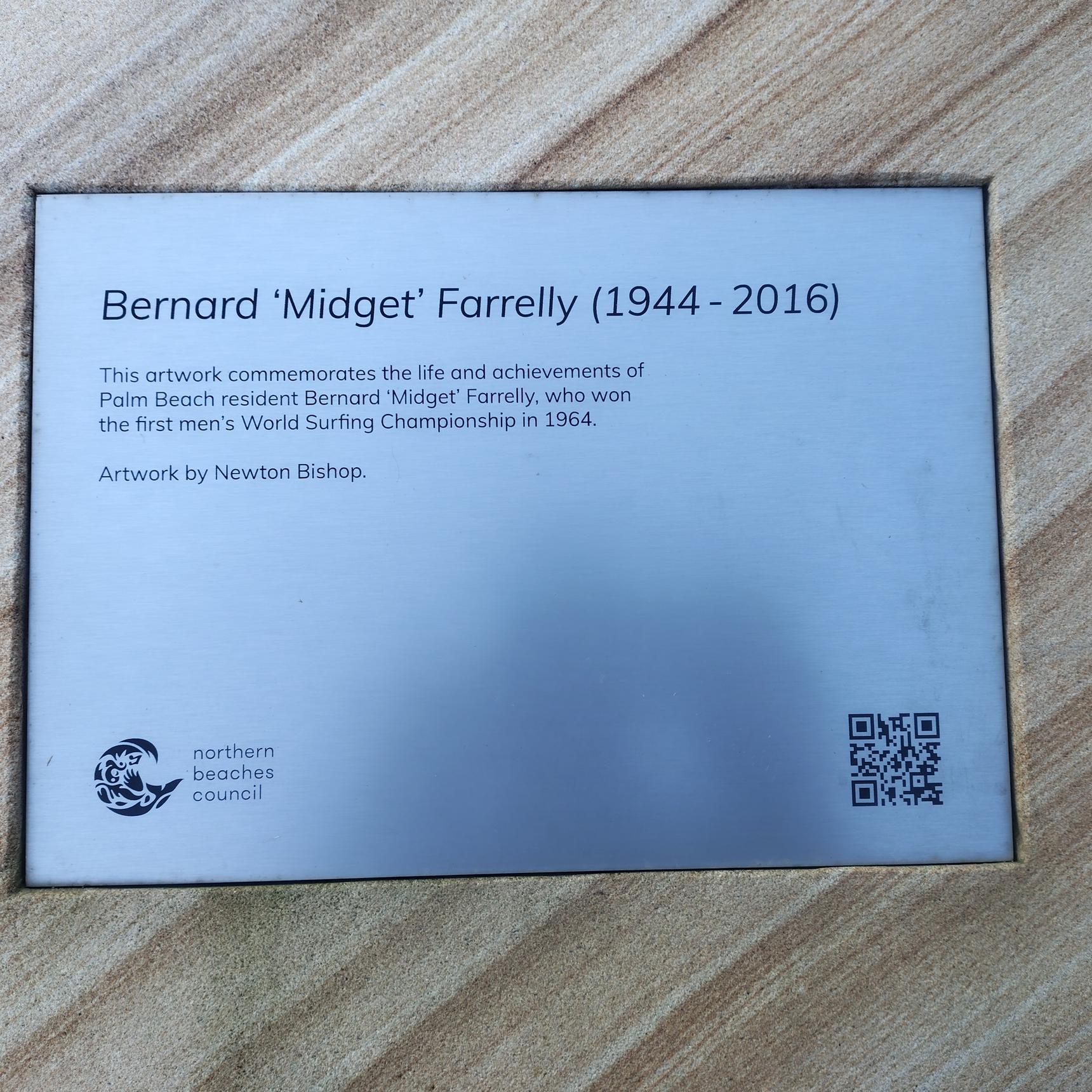 Newton Bishop—Surfing legend Bernard 'Midget' Farrelly