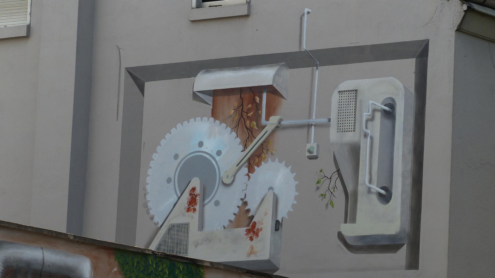 Jan Schoch aka EIKE, Tim Schild, Farbwandel—Ferdinand Poggel Straße 1