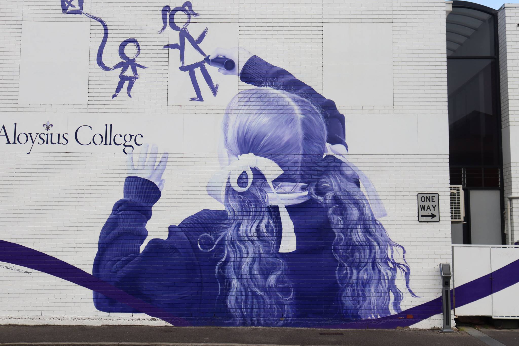 St Aloysius College, David Riggs, Deanne Riggs&mdash;St Aloysius College Mural