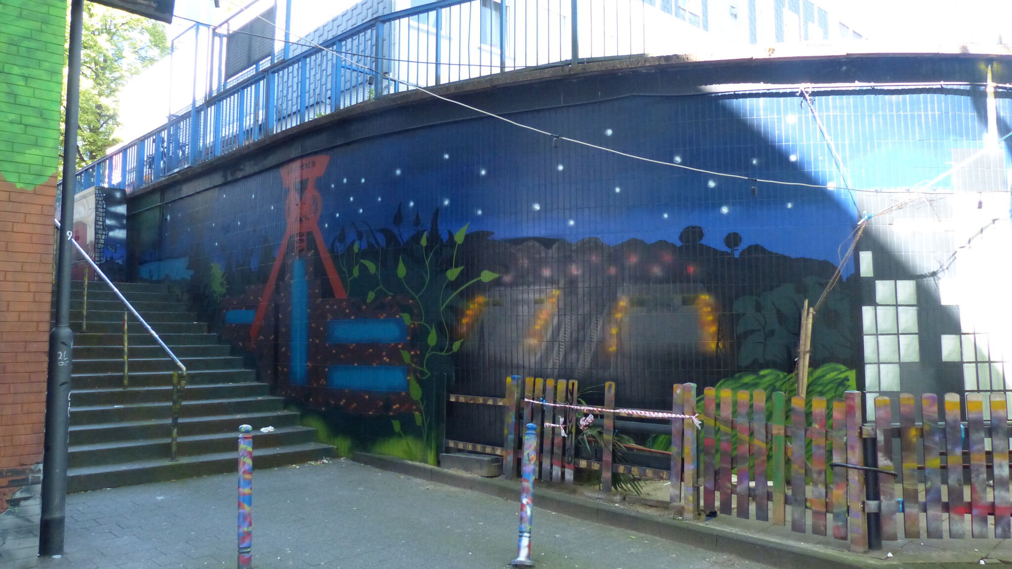 BRES, local kids&mdash;Stairway Am Porscheplatz / Kreuzeskirchstraße