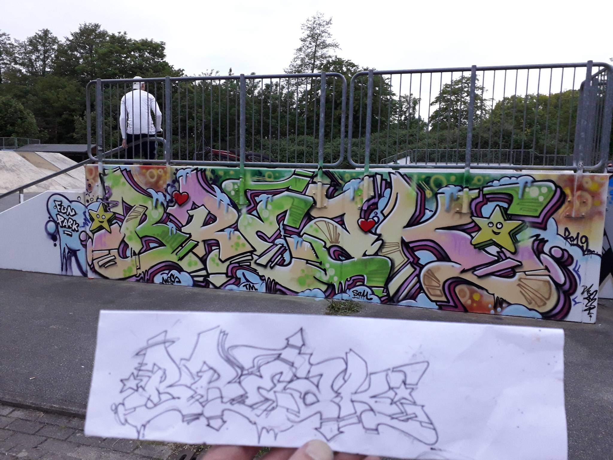 C-Airbrush&mdash;Break Dance im Funpark