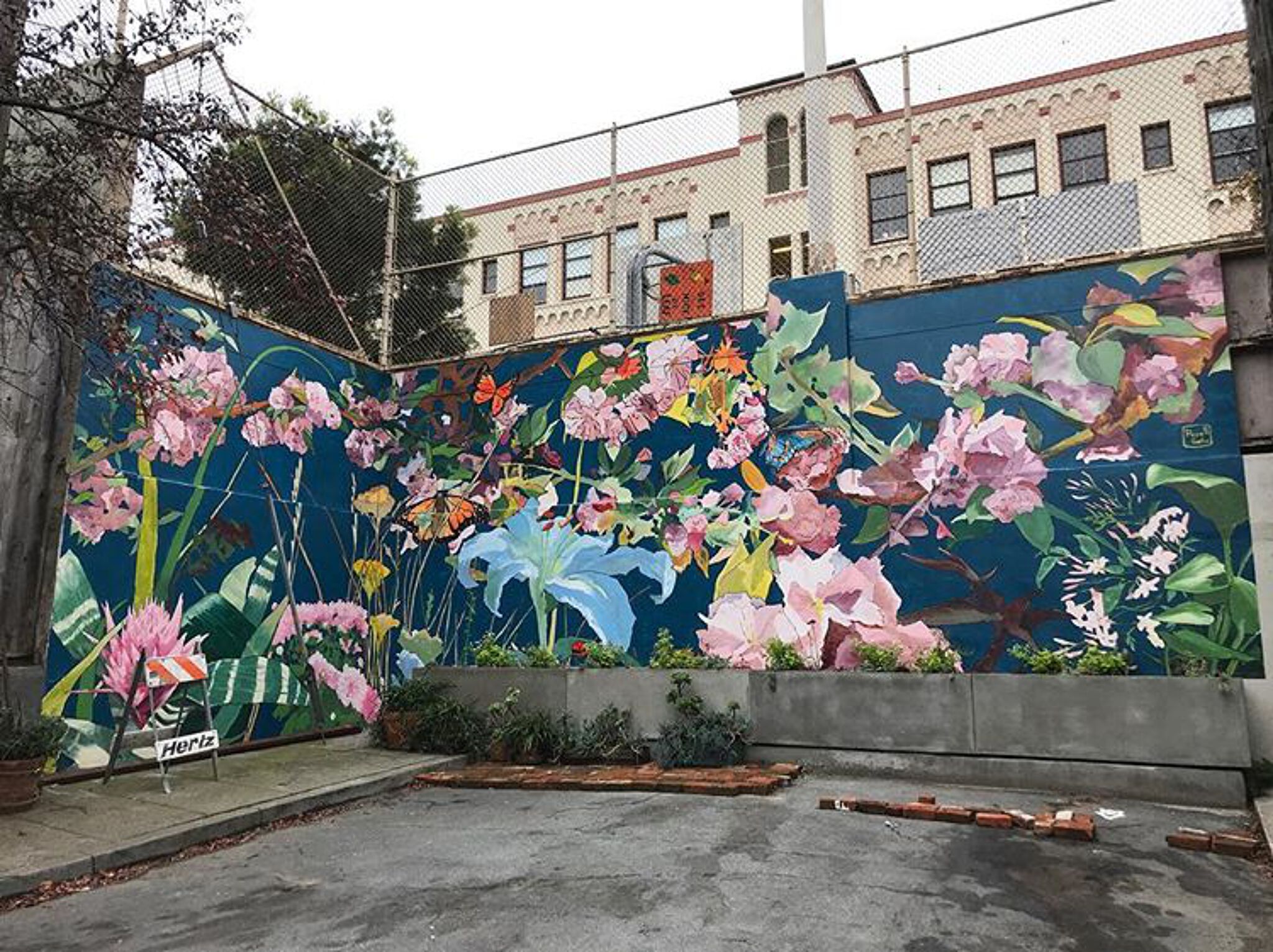 Pepe Gaka&mdash;Floral Mural in Lily St.