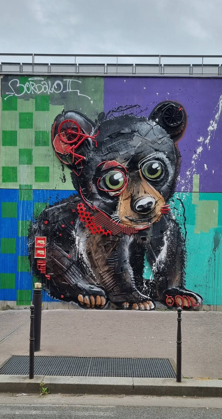 Bear by Bordalo ll - Street Art Cities