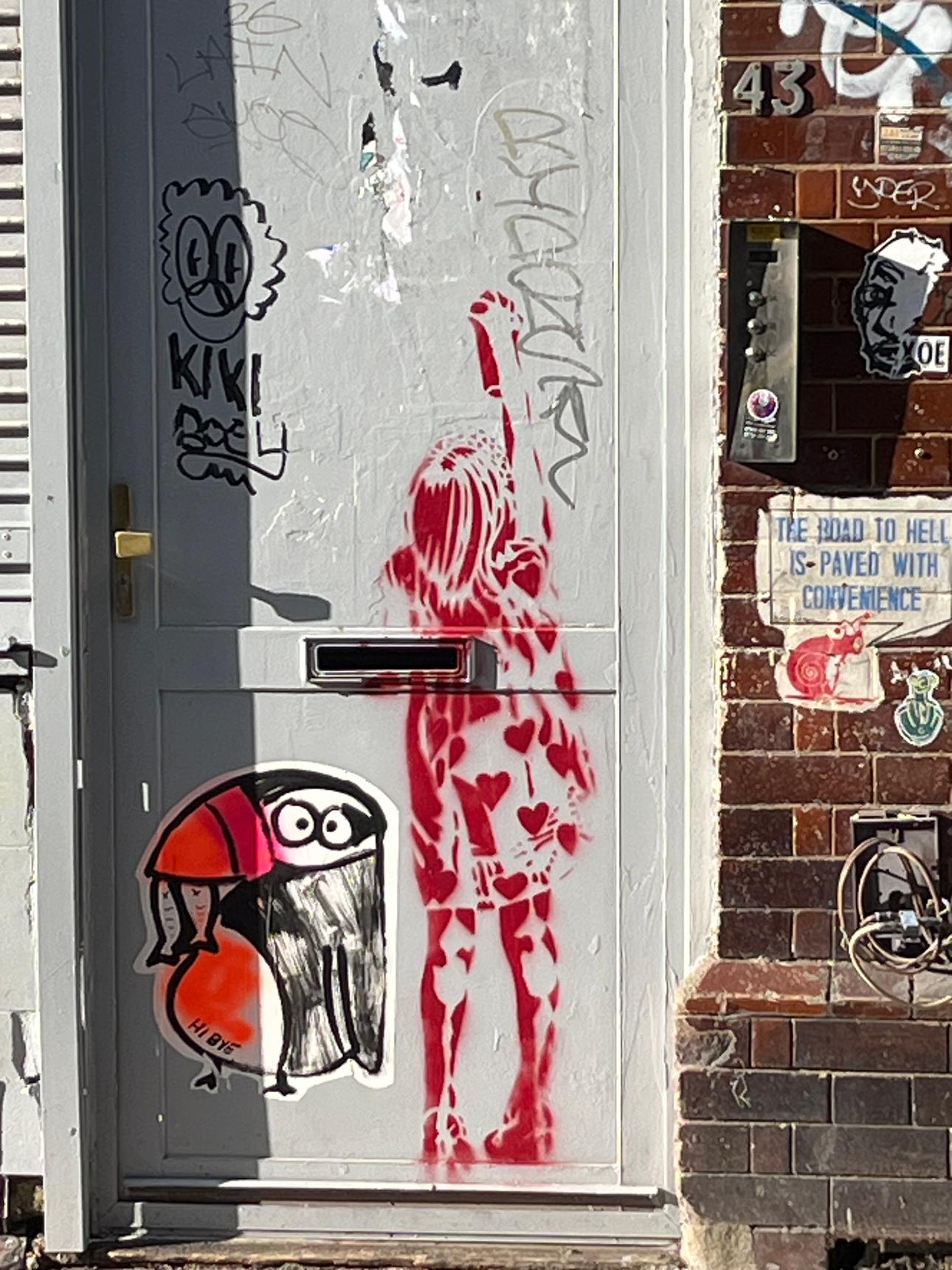 Dotmasters—Rude Kid (Red Stencil Girl)