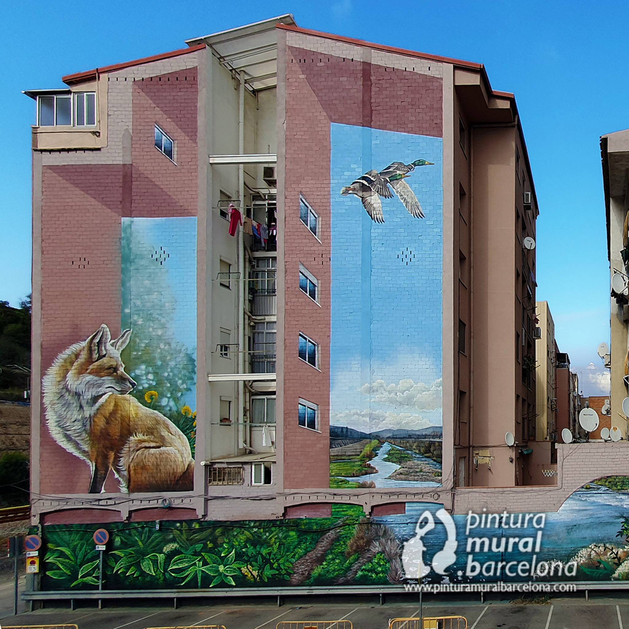 Pintura-mural-barcelona, Mateo Lara&mdash;MONTCADA I REIXACH