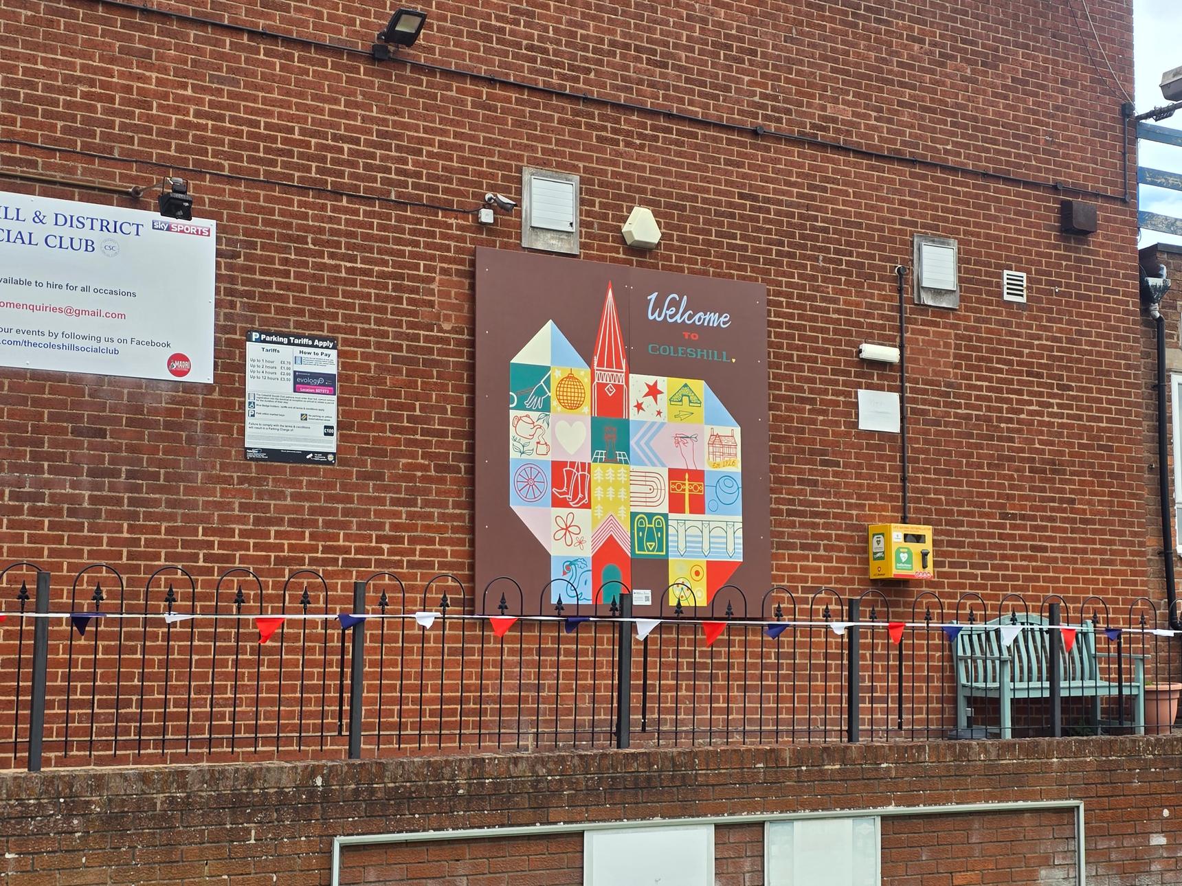Michelle Abrahall—Coleshill Social Club Mural
