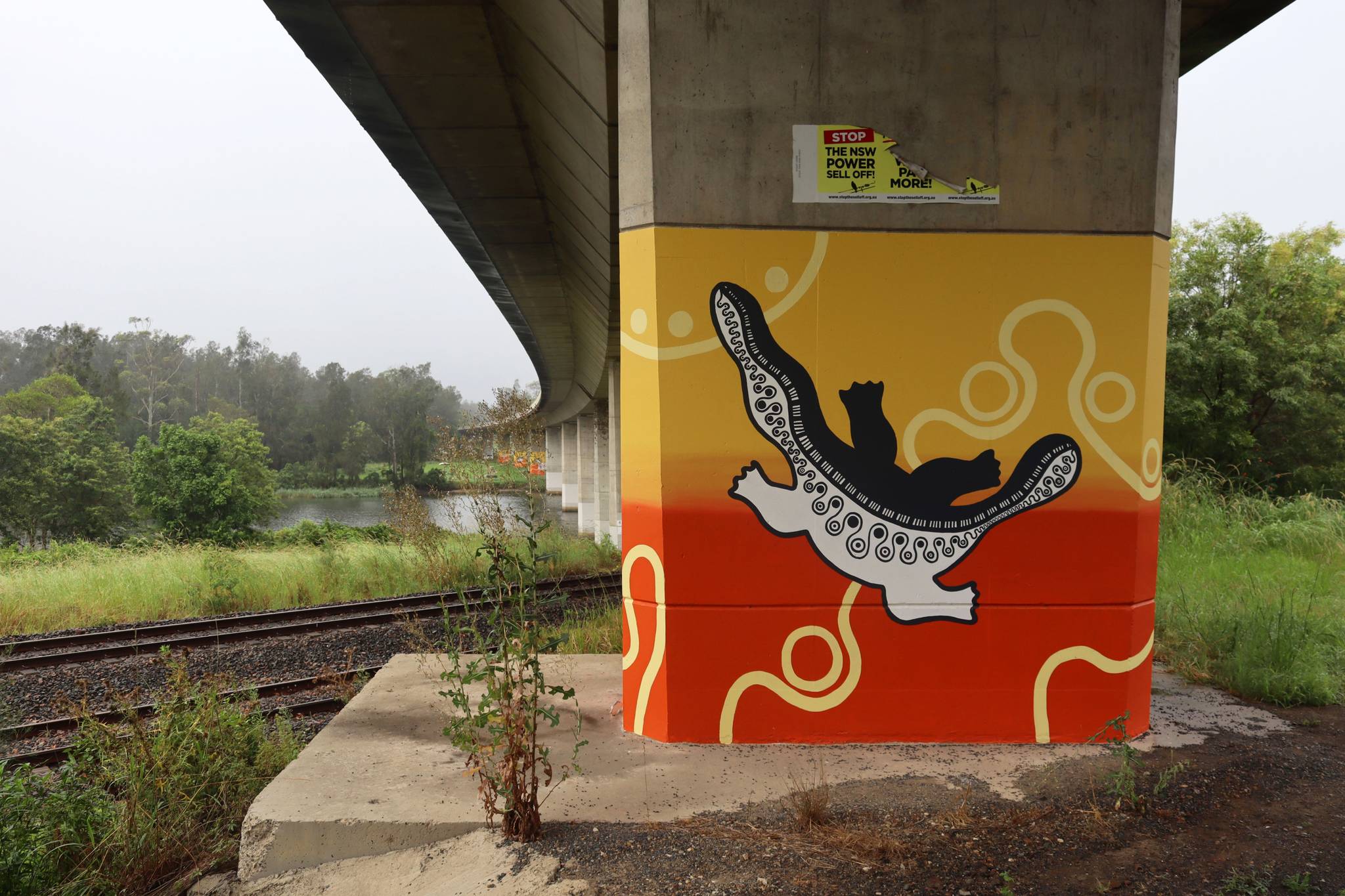 Mel Streater, Angela Marr&mdash;Log Wharf Mural