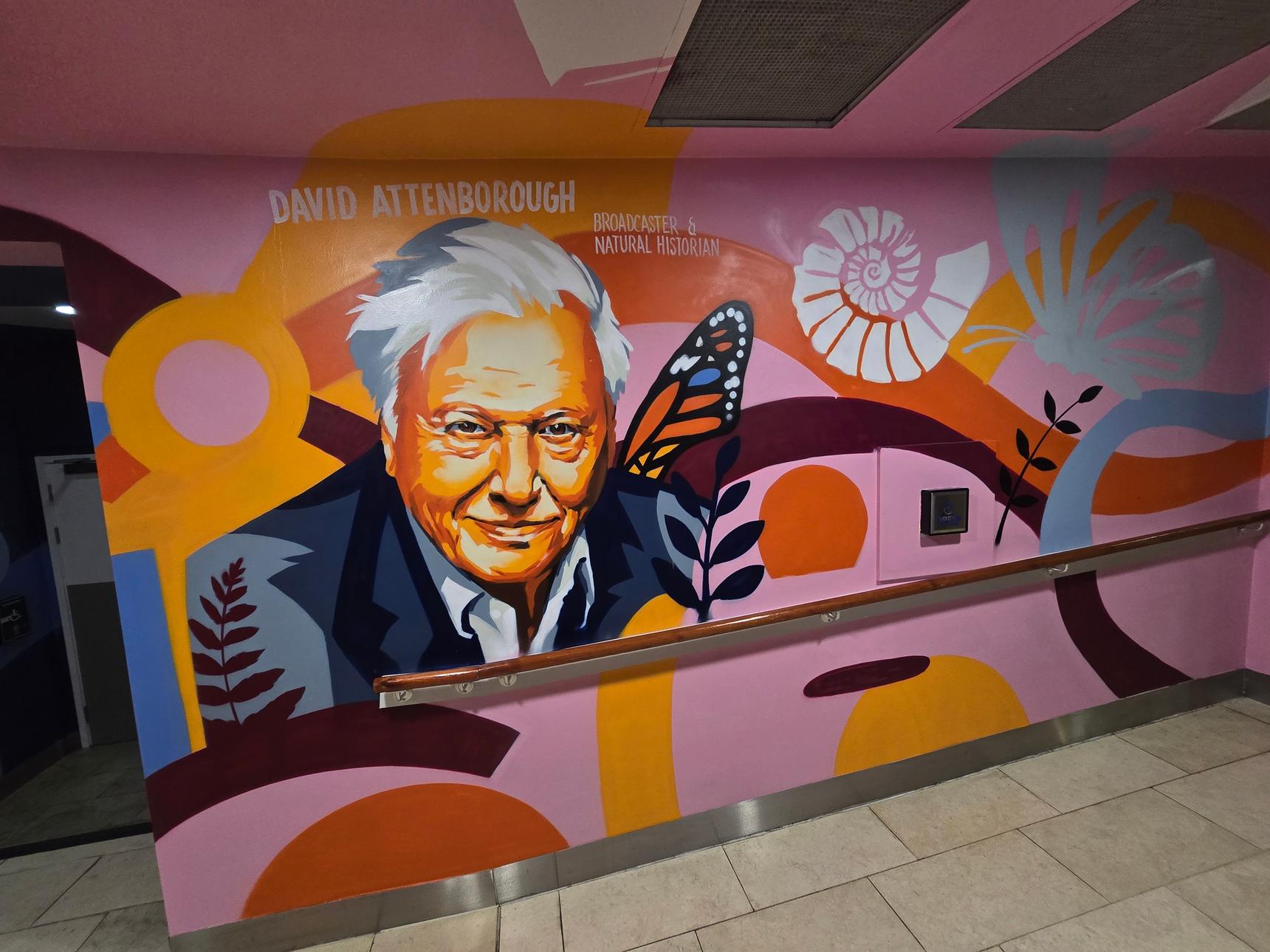 Graffwerk —Highcross Rooftop Carpark Access Corridor Mural