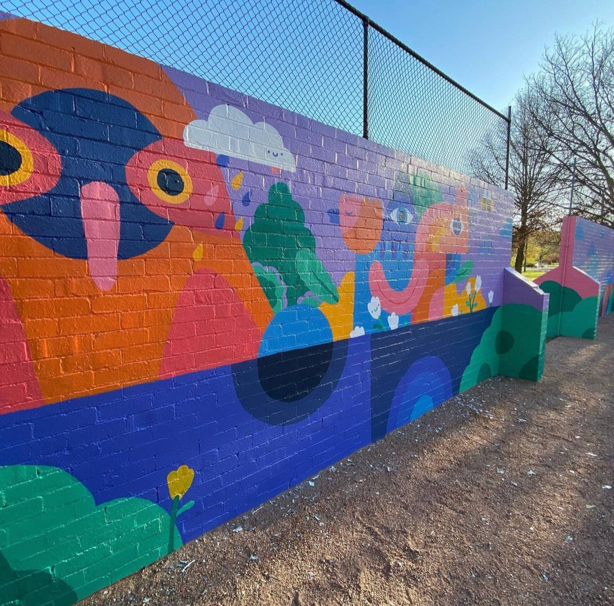 Happy Decay&mdash;Turner Tennis Club Walls