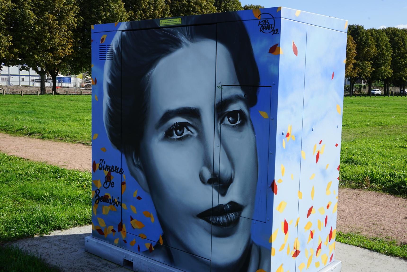 K2B Graff—Simone de Beauvoir - série de femmes illustres