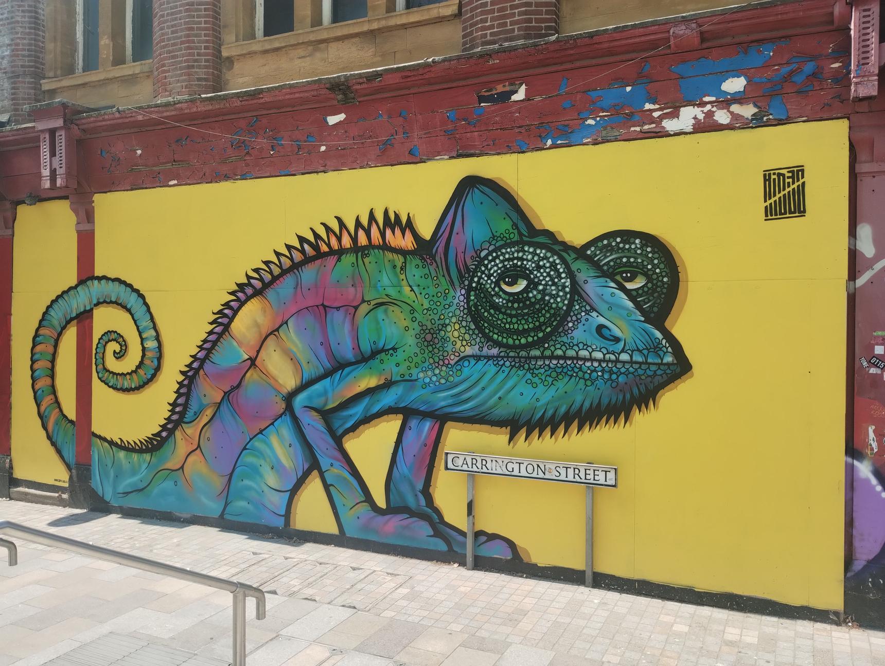 Chameleon by Kid30 - Street Art Cities