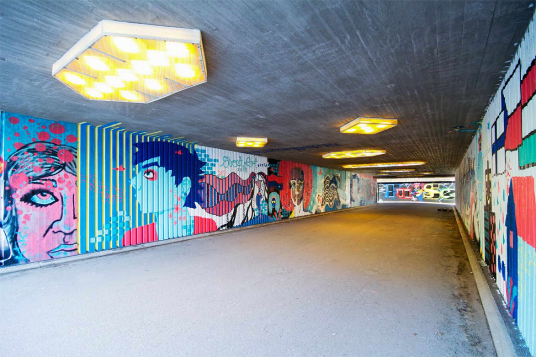 Street Art Vantaa&mdash;International workshop tunnel with youth from Hungary & Czech