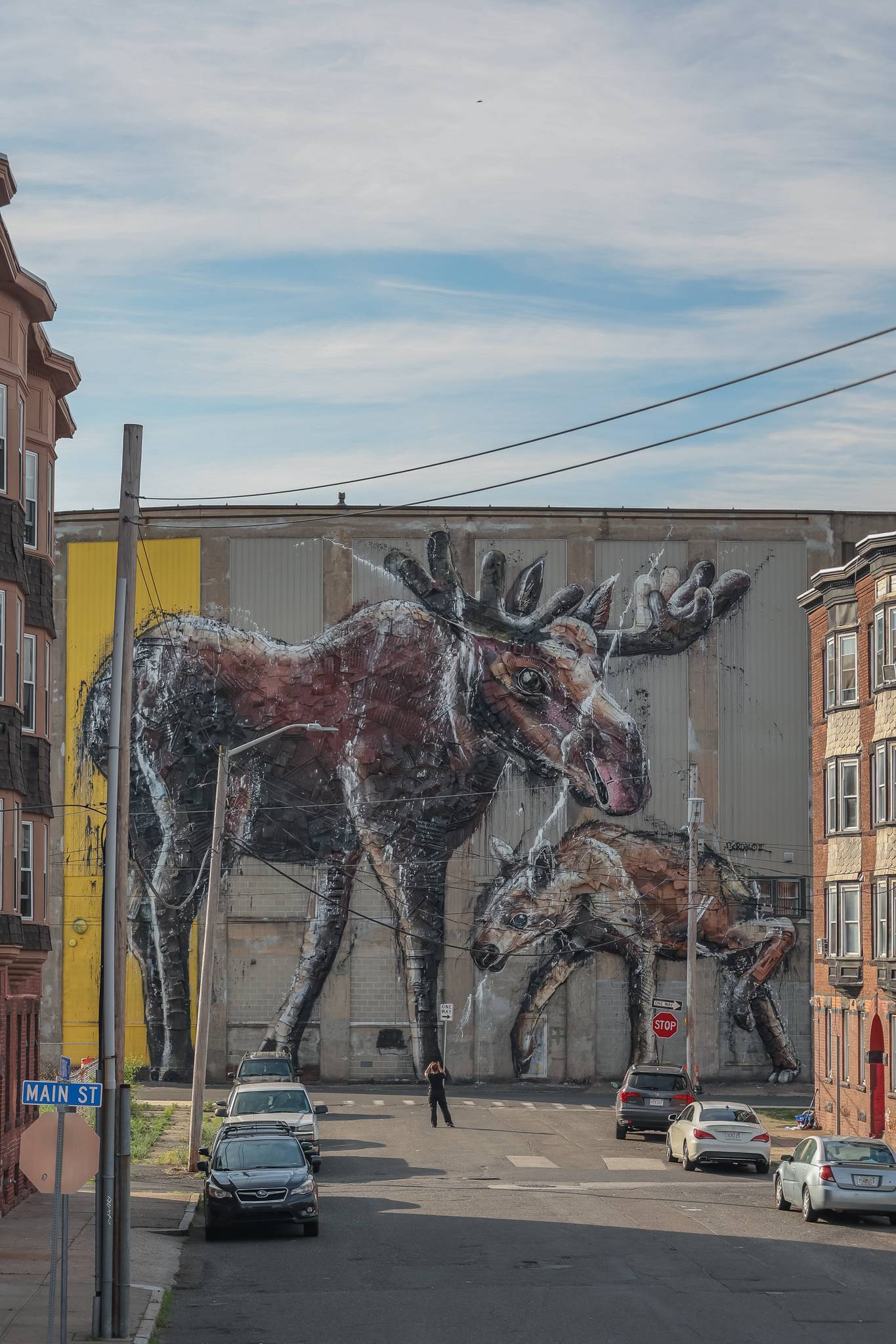 Bordalo ll&mdash;Baby Moose with Father