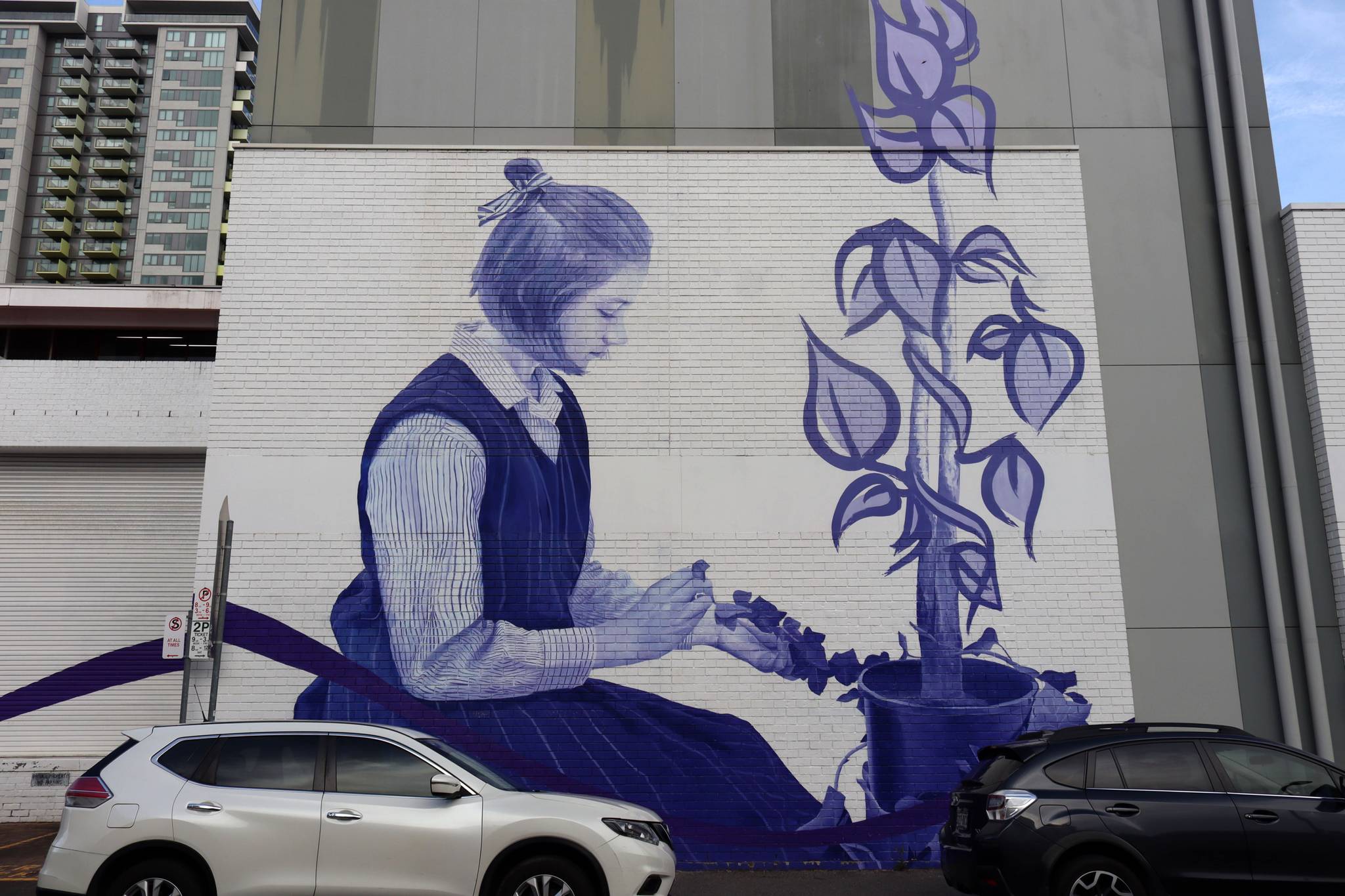 St Aloysius College, David Riggs, Deanne Riggs&mdash;St Aloysius College Mural