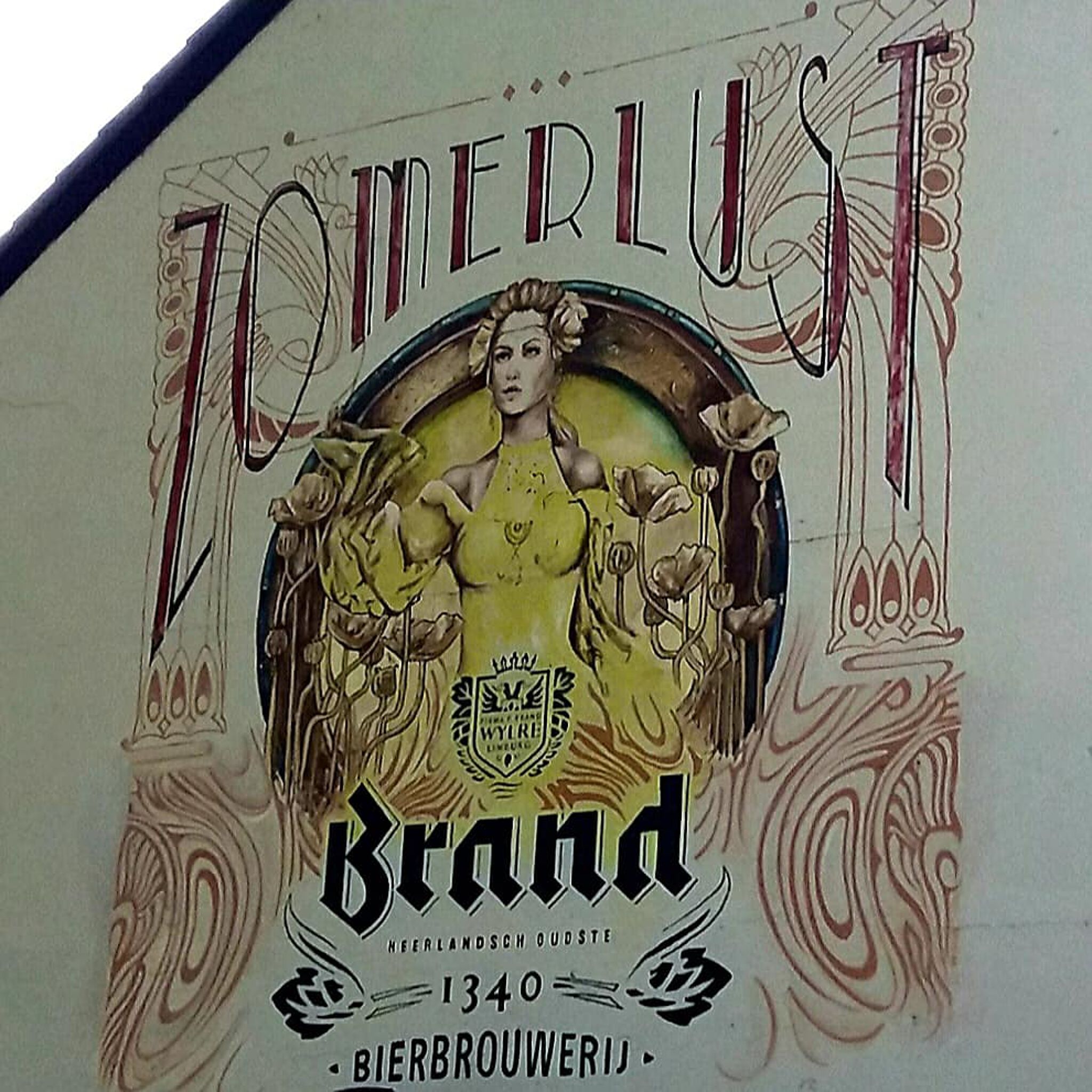 Natascha Hoogland&mdash;Retro wall advertisement for Brand beer.