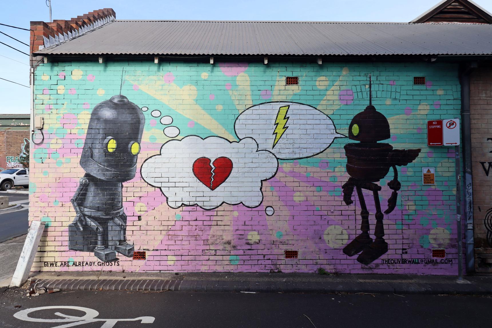 Oliver Wall—Robot Mural