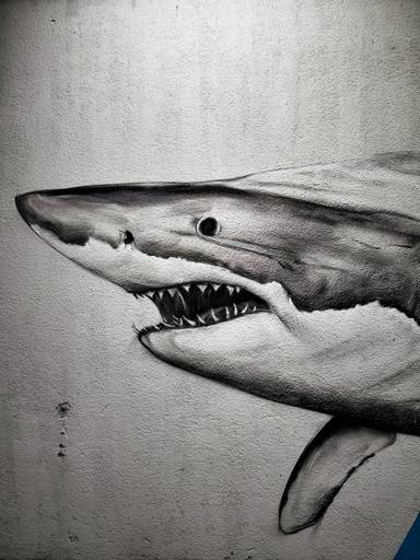 Shark mural