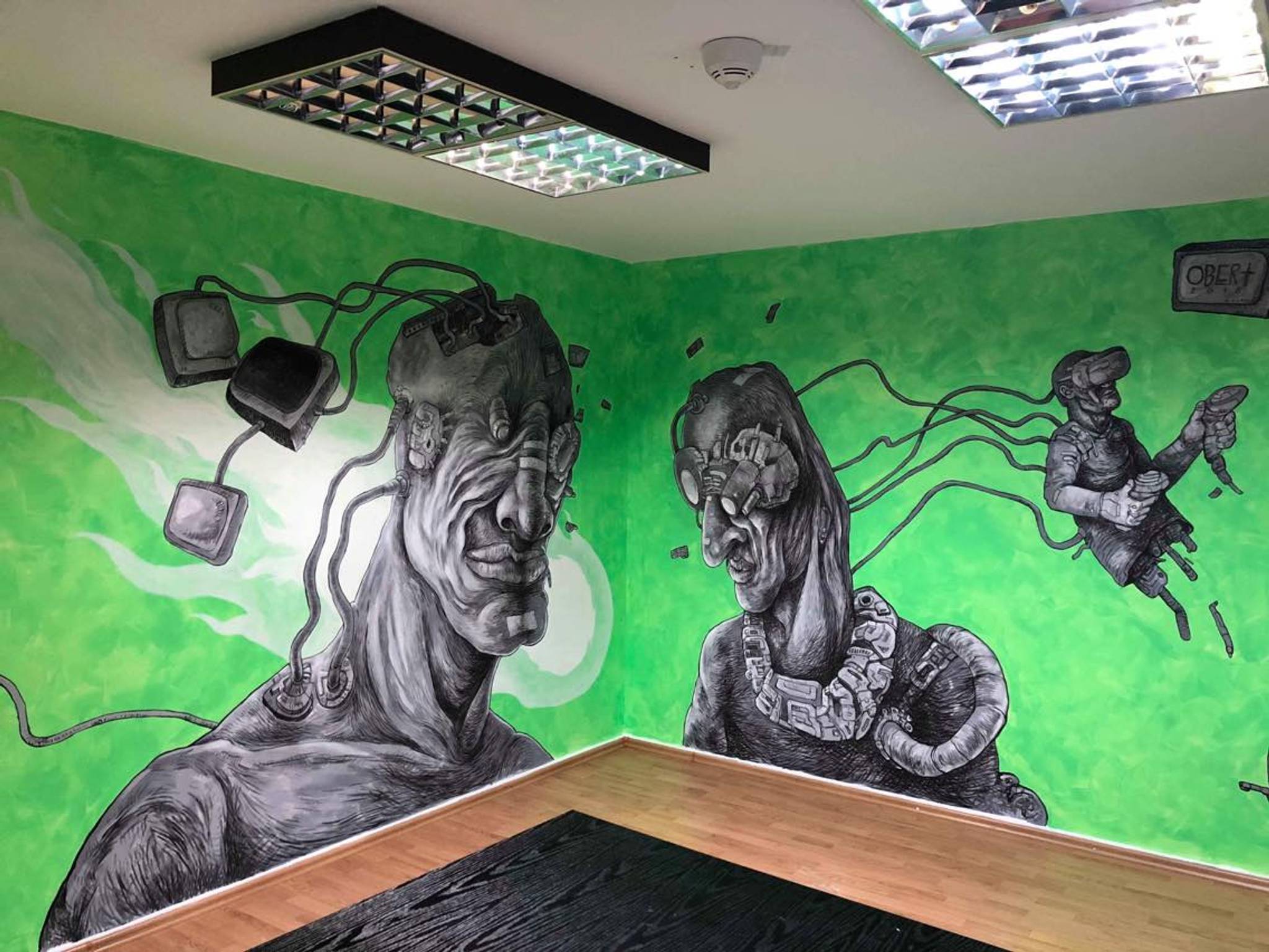 Robert Obert&mdash;mural at DEADLIME studios