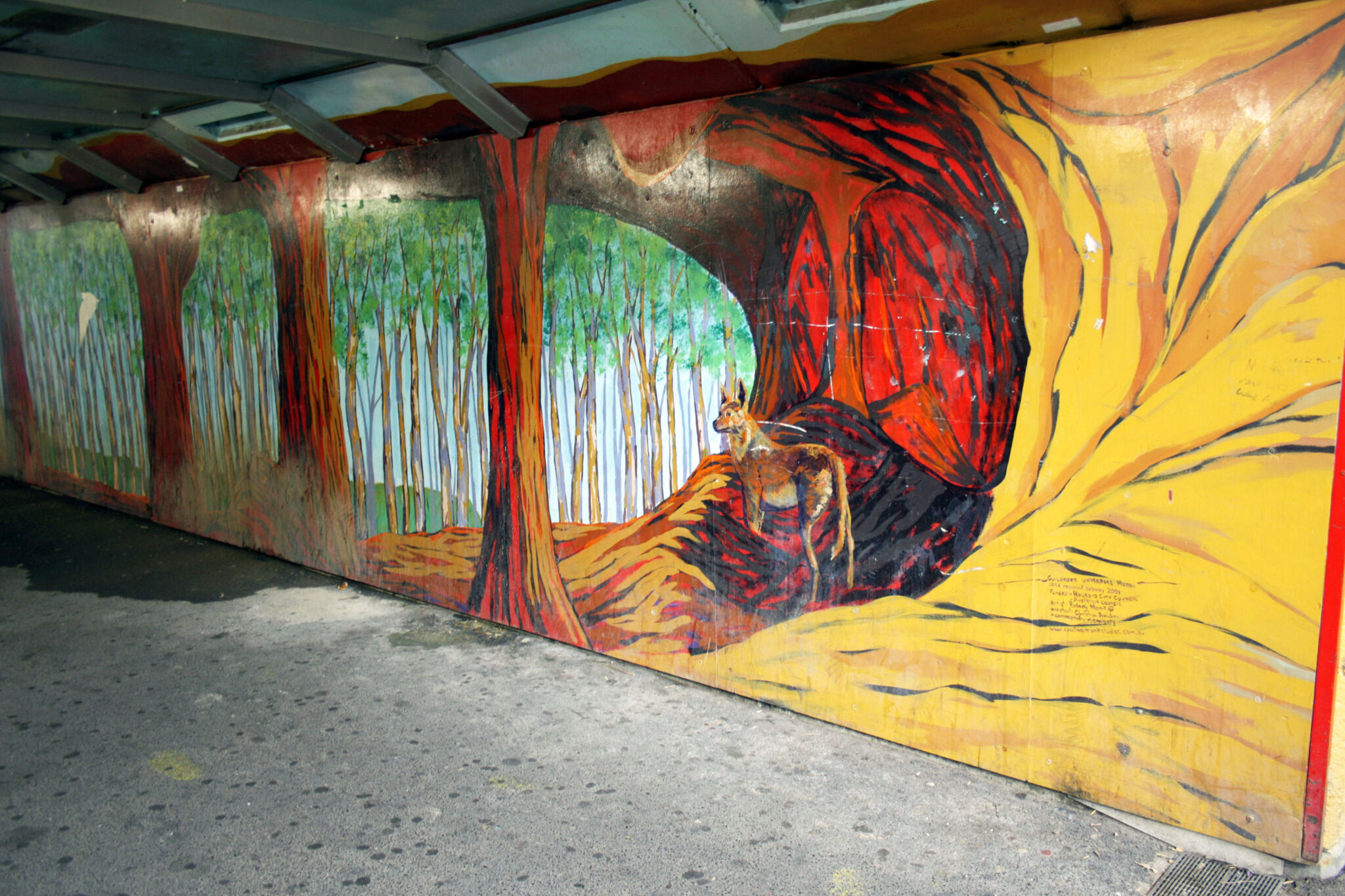 Rodney Monk&mdash;Guildford Underpass Mural