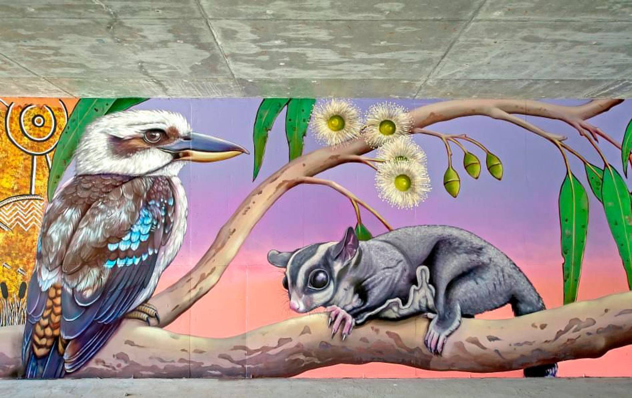 Hayden Dewar, Ashleigh Pugh&mdash;The Mordialloc Freeway Underpass Mural Project 