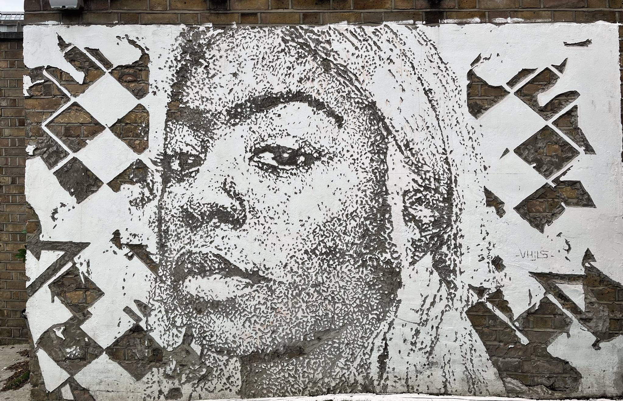 Vhils&mdash;Portrait of Siobhan Bell