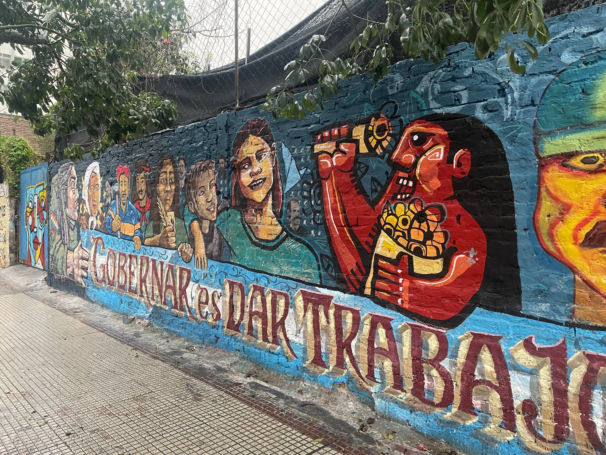 accion sudaka mural&mdash;Workers defense