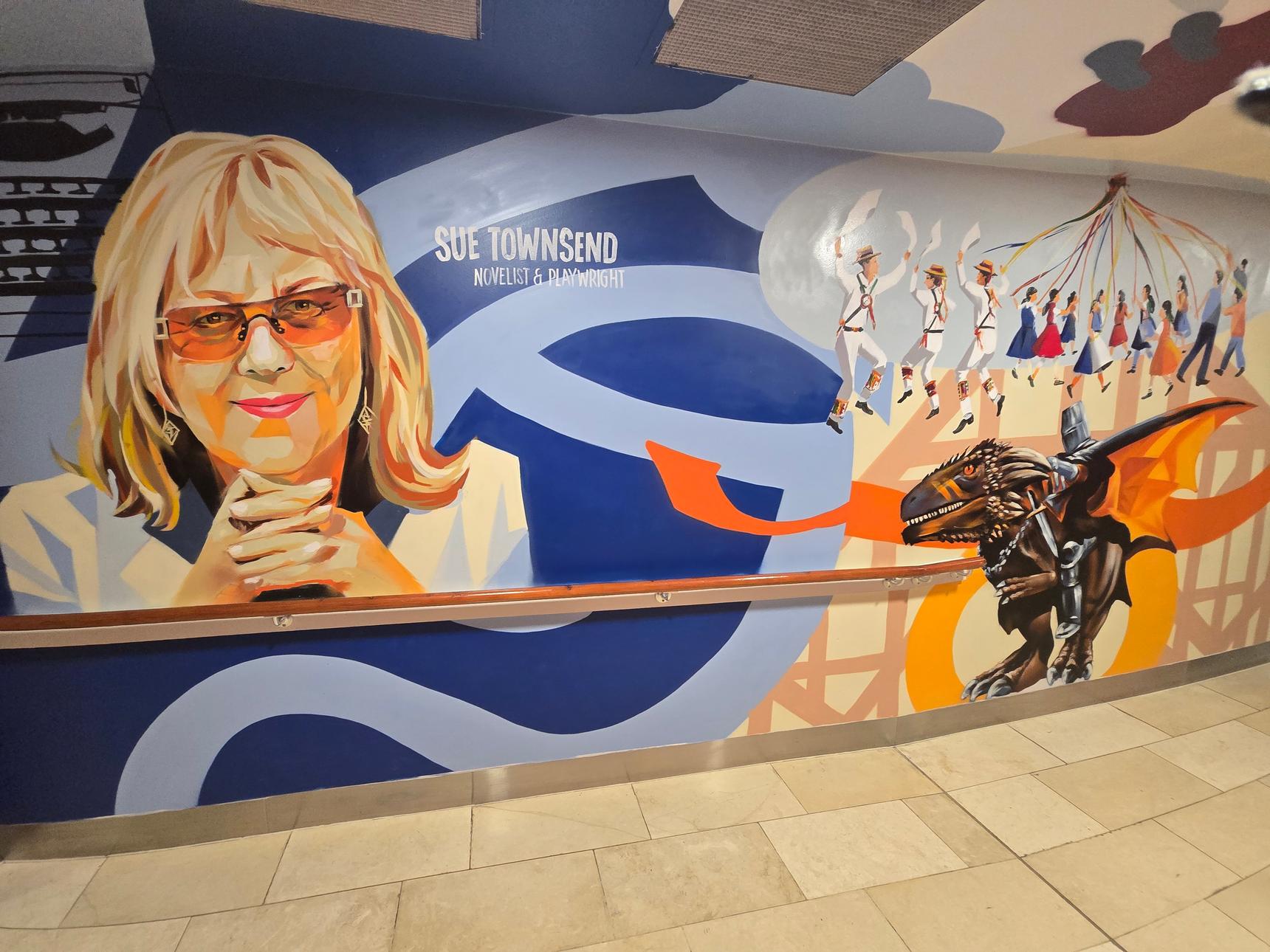 Graffwerk —Highcross Rooftop Carpark Access Corridor Mural