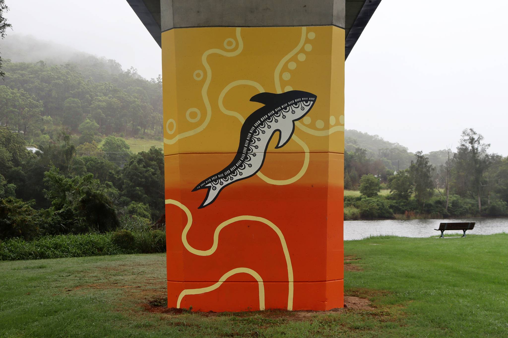 Mel Streater, Angela Marr&mdash;Log Wharf Mural