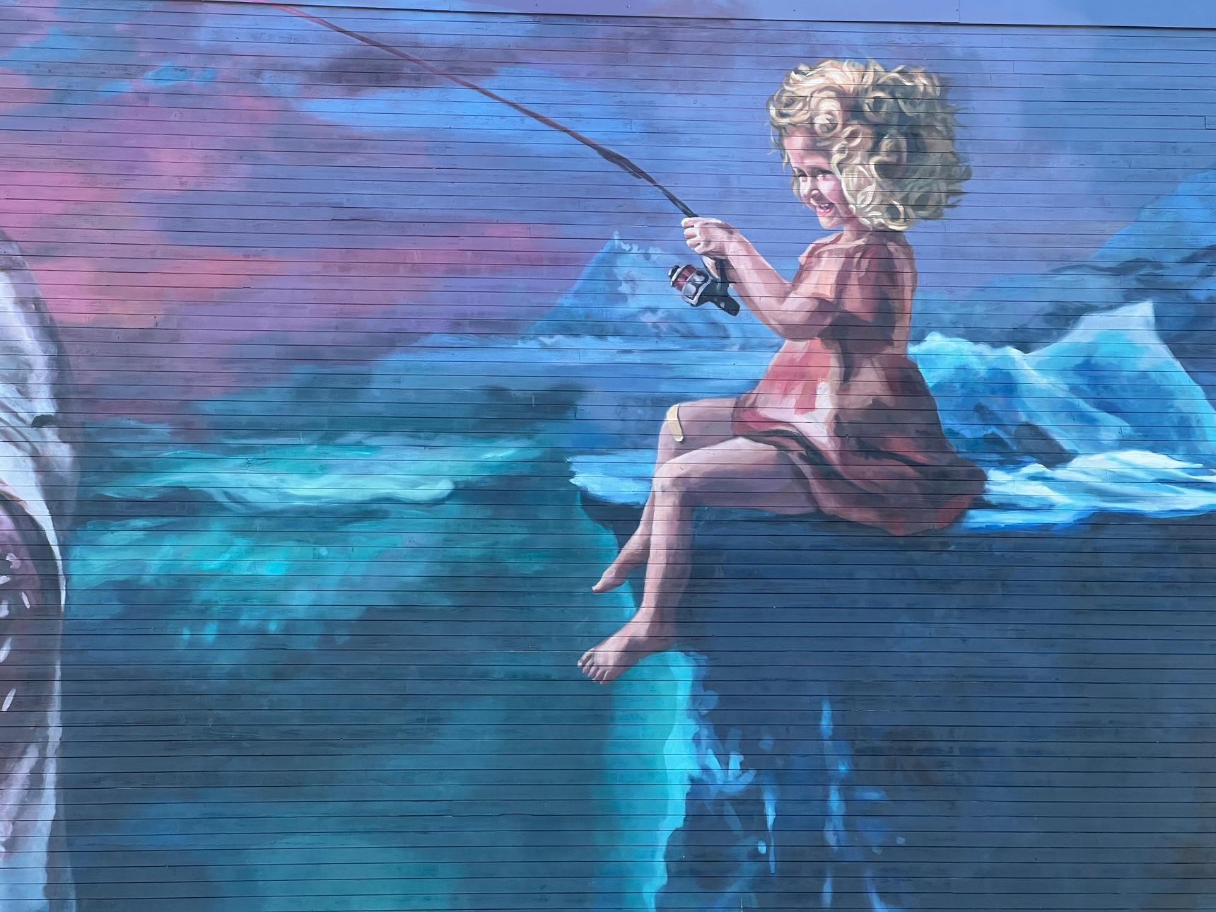 Lacey & Layla Art—The Girl Who Fished For Giants