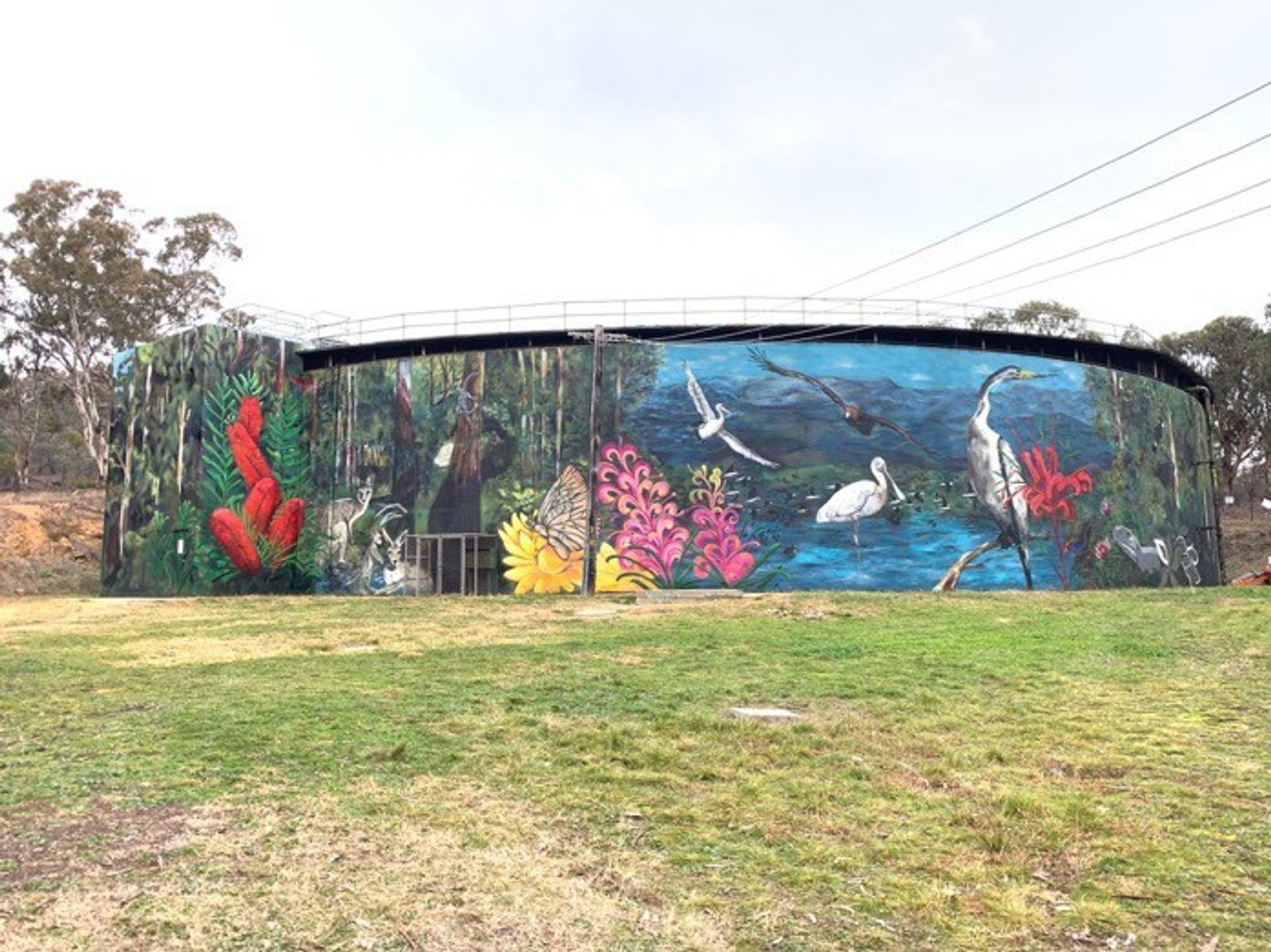 Narrabundah - Water Reservoir by GraffikPaint - Street Art Cities