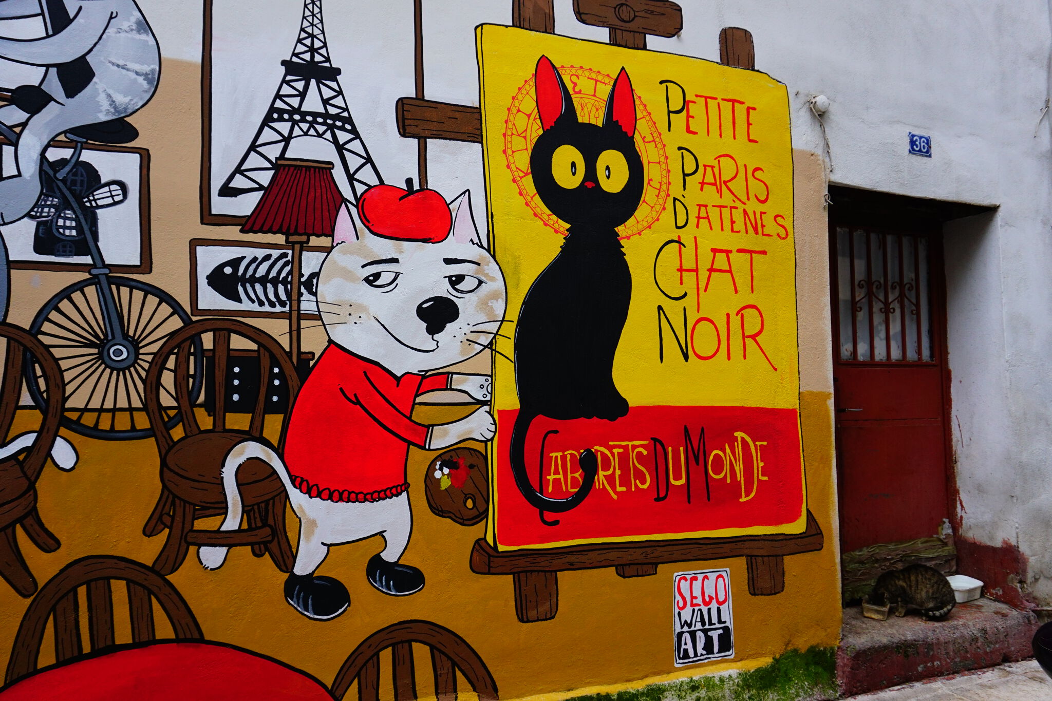 Sego Wallart&mdash;Cats for Petit Paris d' Athènes 2019