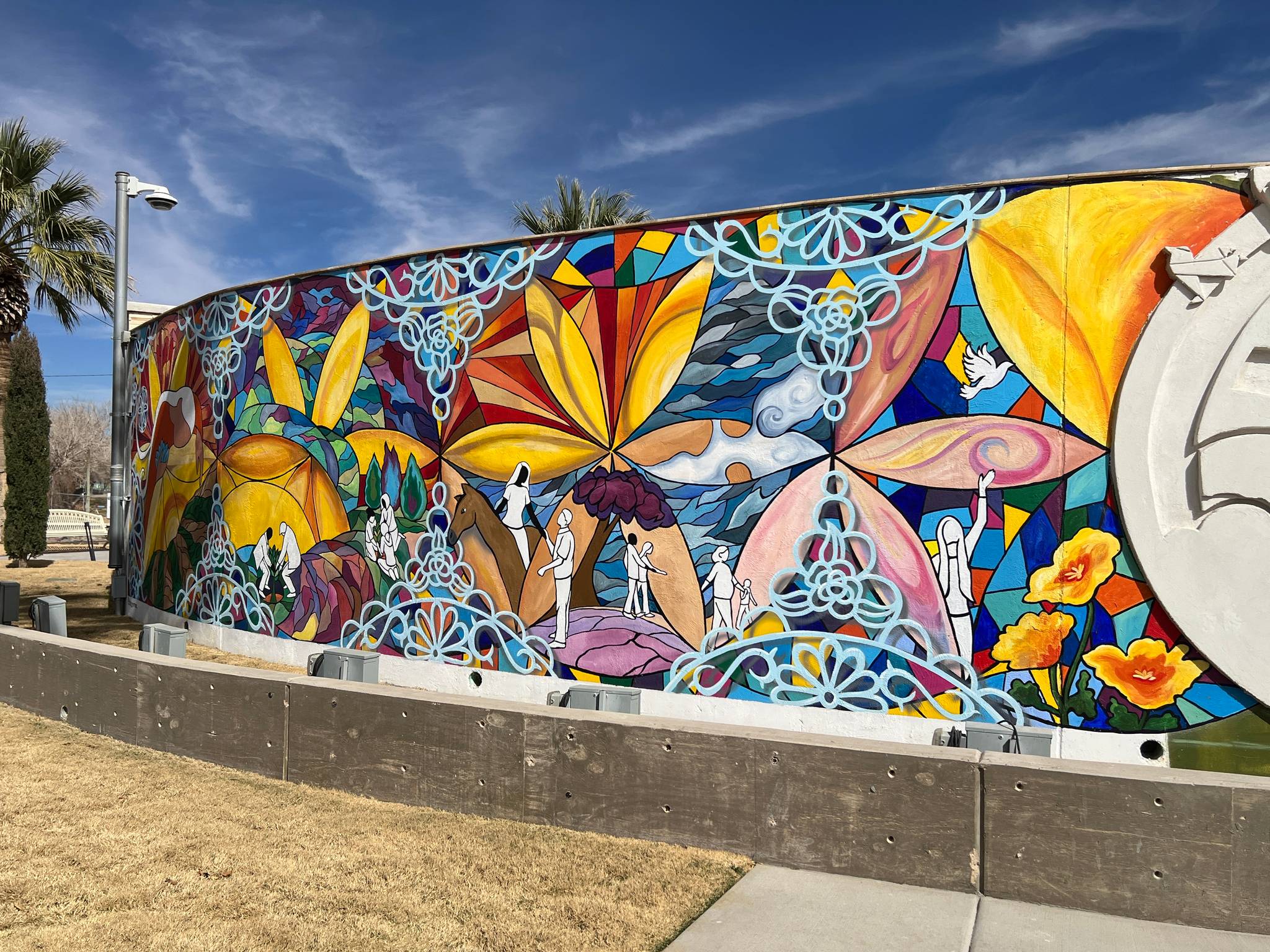 Blanca Estrada, Tino Ortega&mdash;Healing Garden Mural