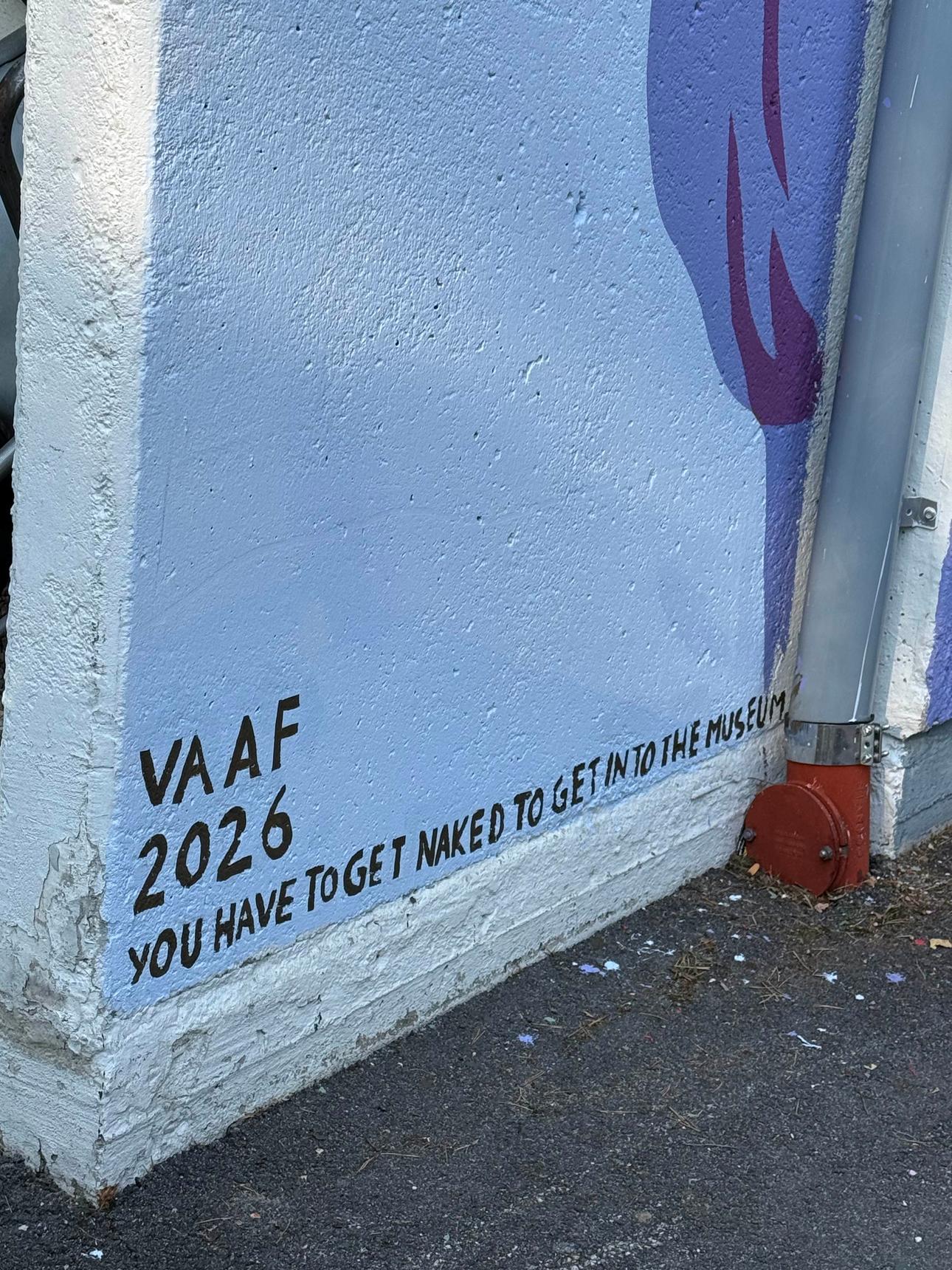 VAAF—You have to get naked to get into the museum