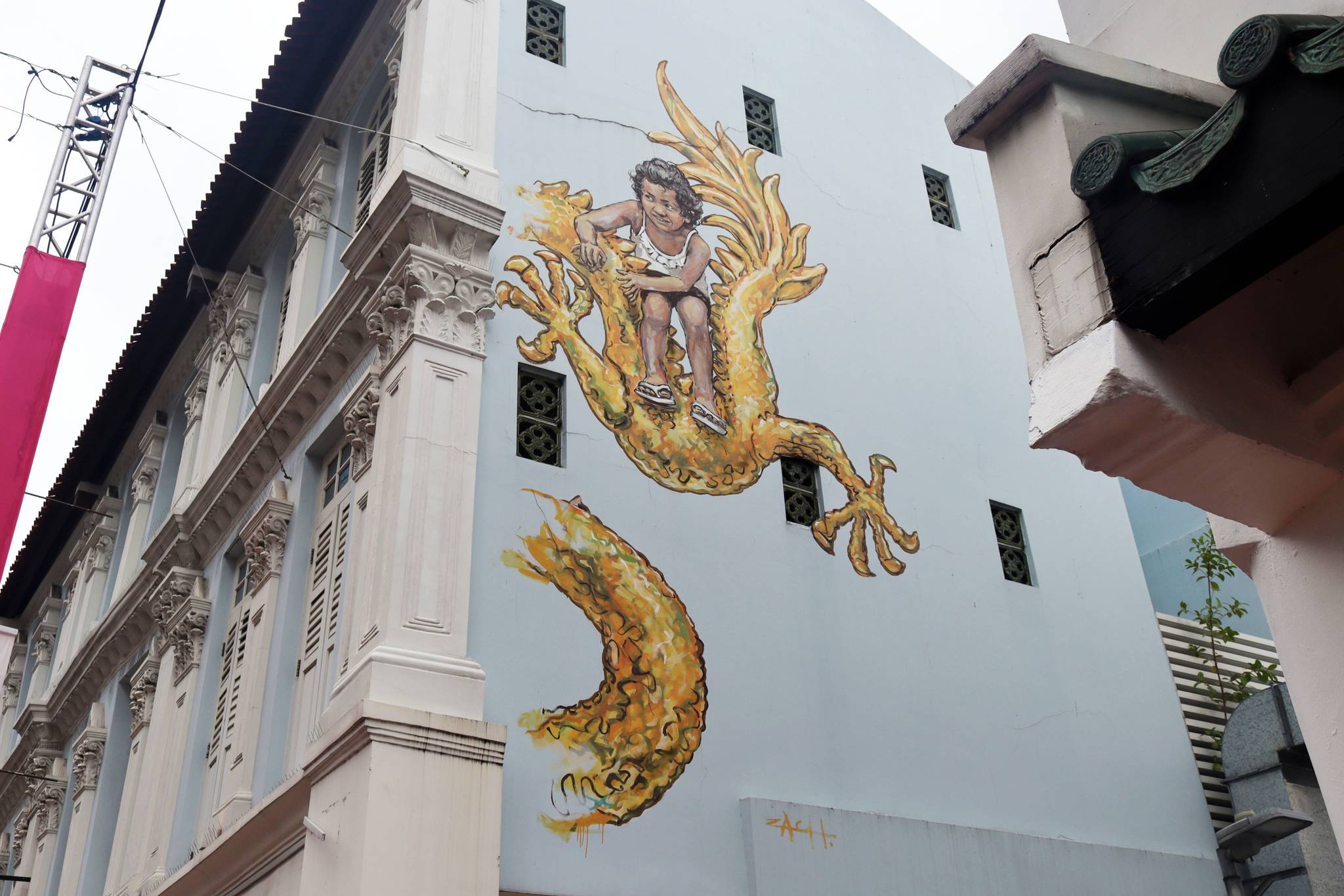 Ernest Zacharevic&mdash;Golden Dragon