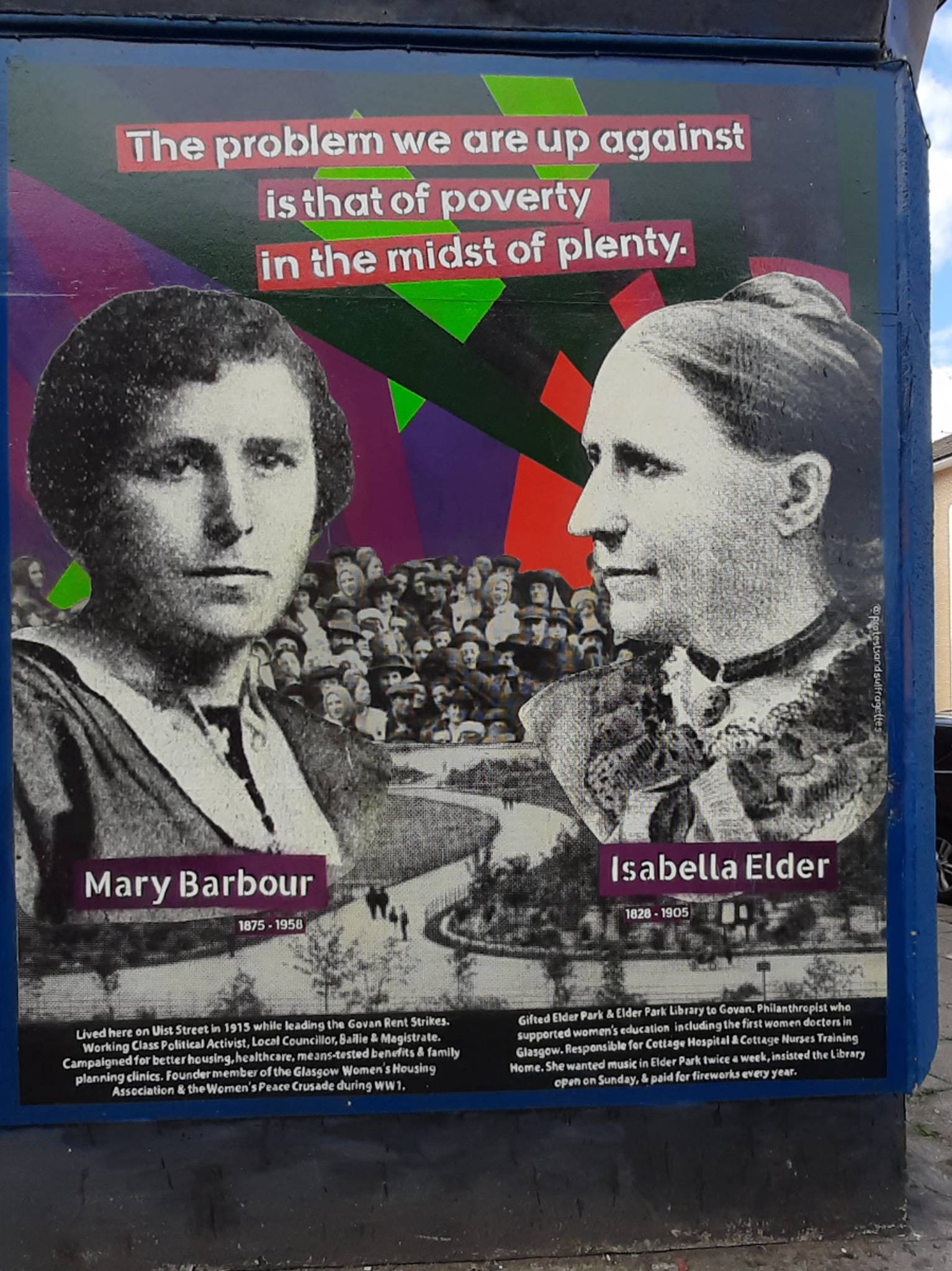 Protests & Suffragettes&mdash;Mary Barbour & Isabella Elder