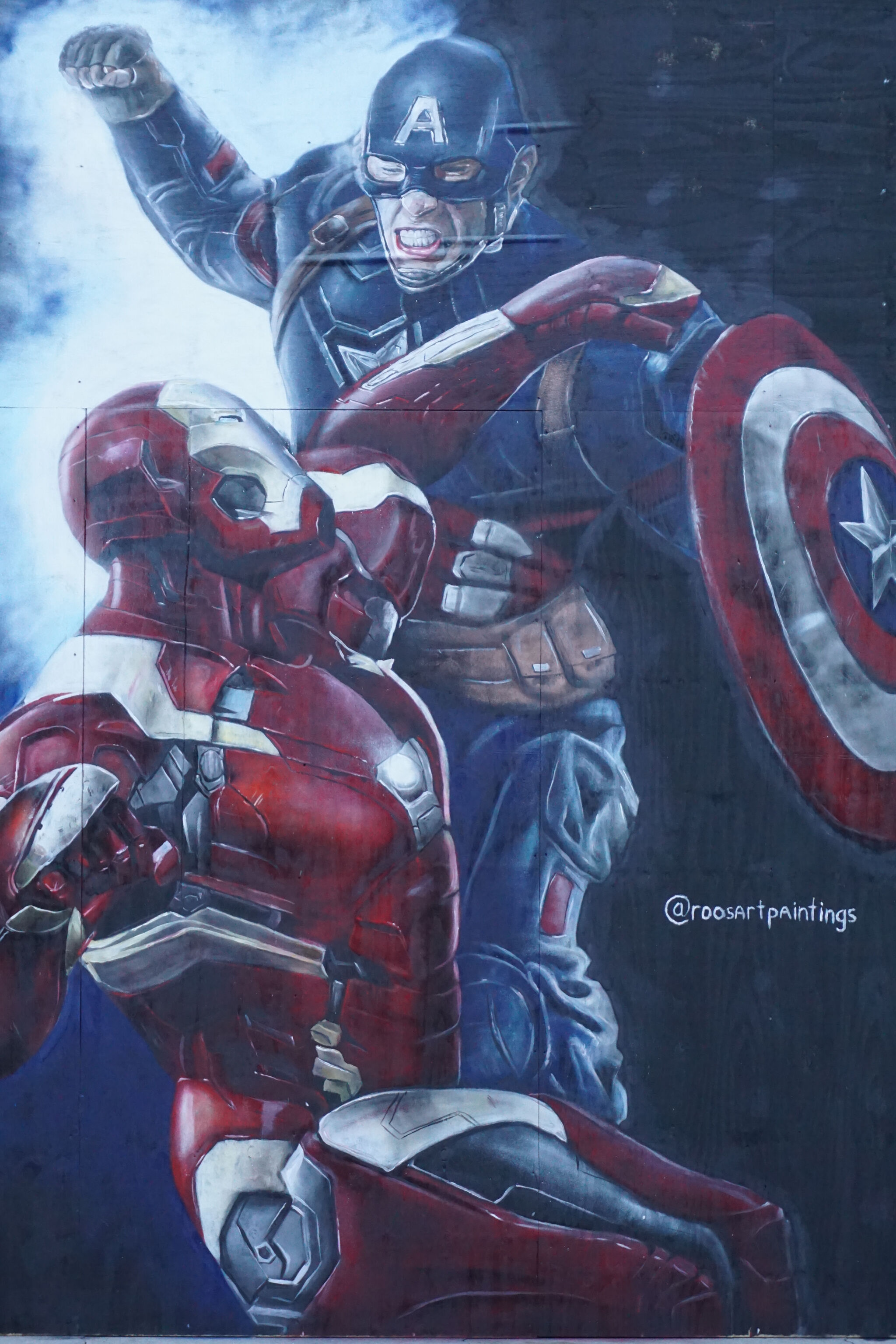 RoosArt_Paintings&mdash;Captain America / Ironman