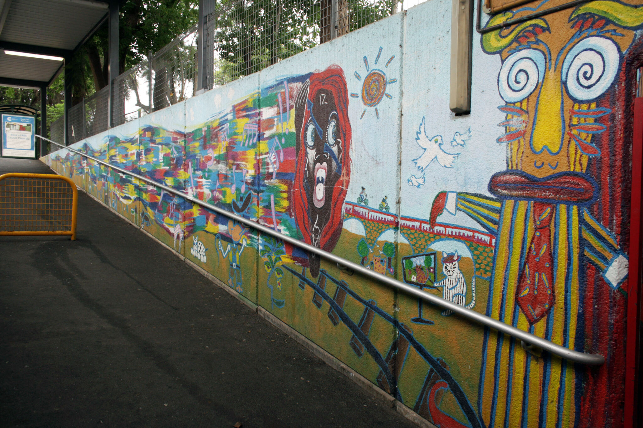 Rodney Monk&mdash;Guildford Underpass Mural