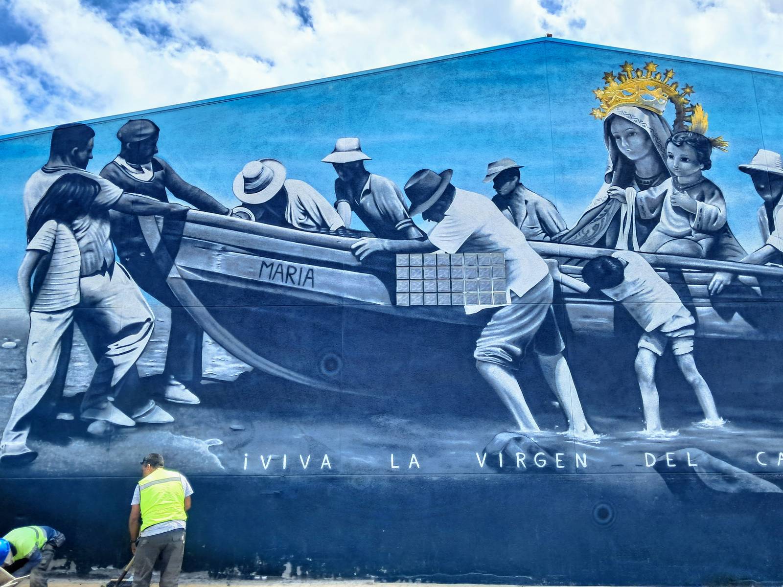 Richard Santana, Kiryat Mendoza—Mural Cofradía Pescadores de Arguineguín