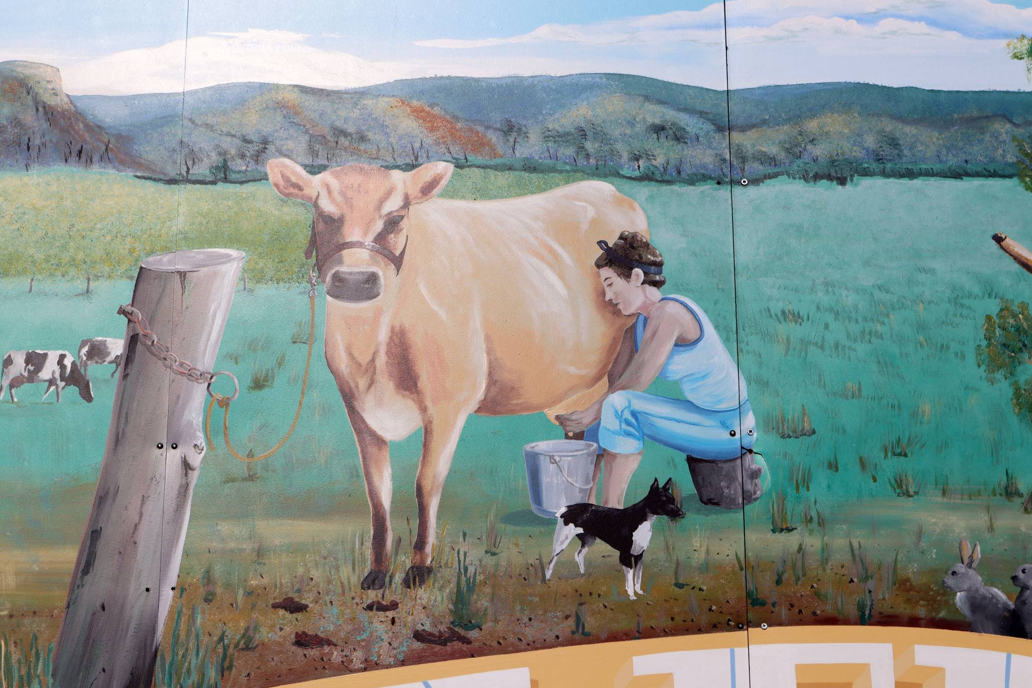 Wayne Stewart&mdash;Gentle Cow Mural